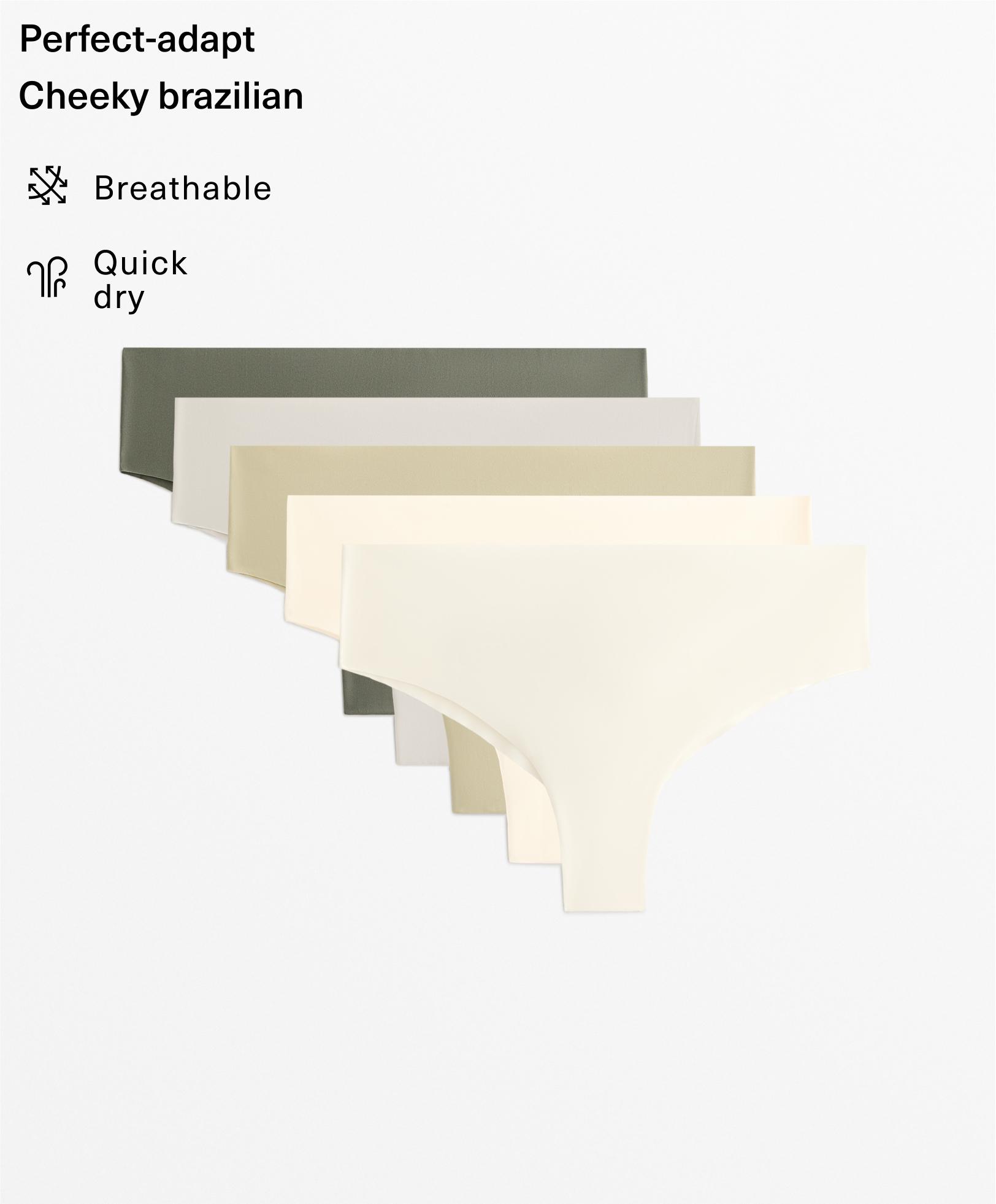 5 polyamide blend invisible Brazilian briefs