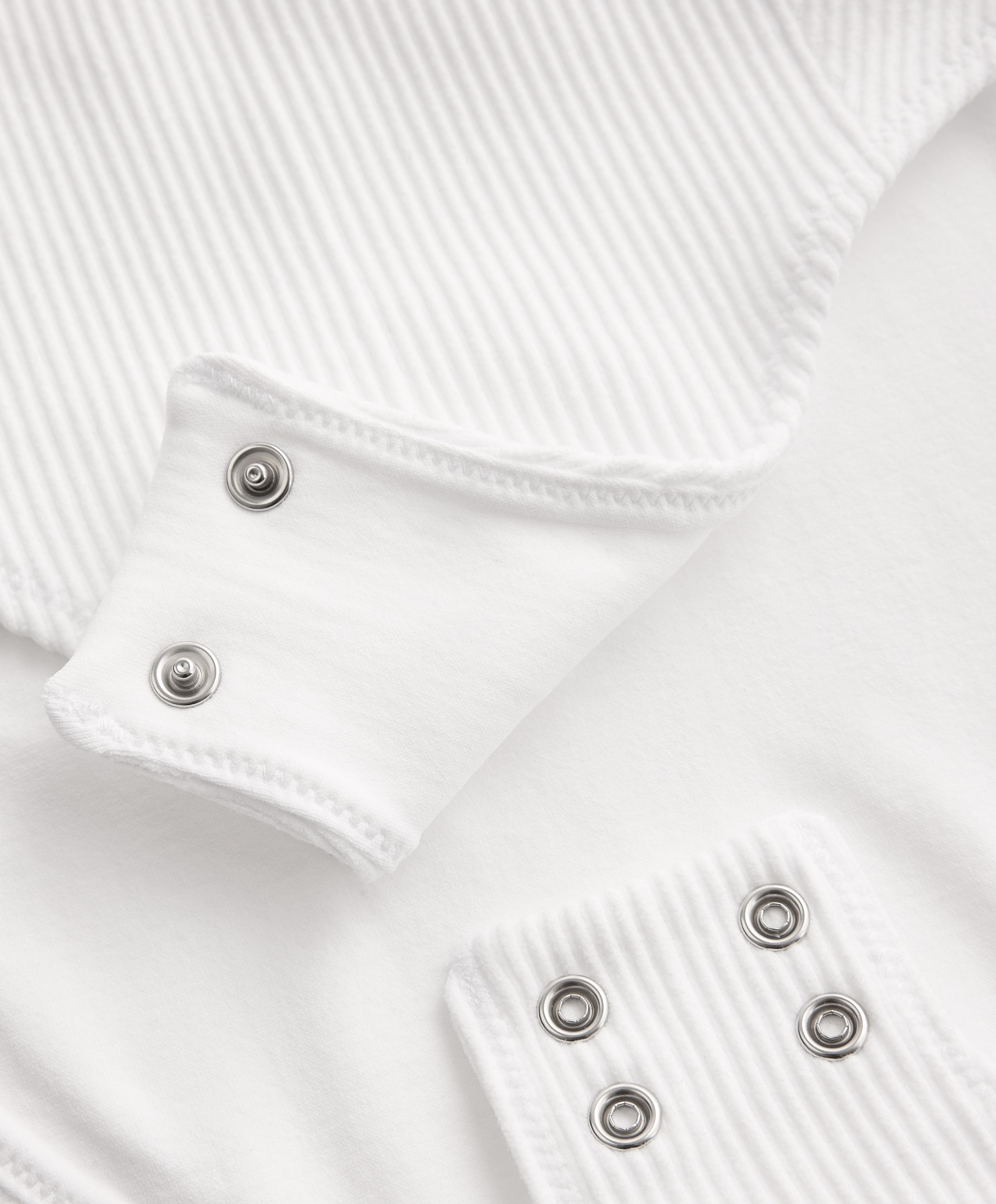 Seamless square neck bodysuit — WHITE 