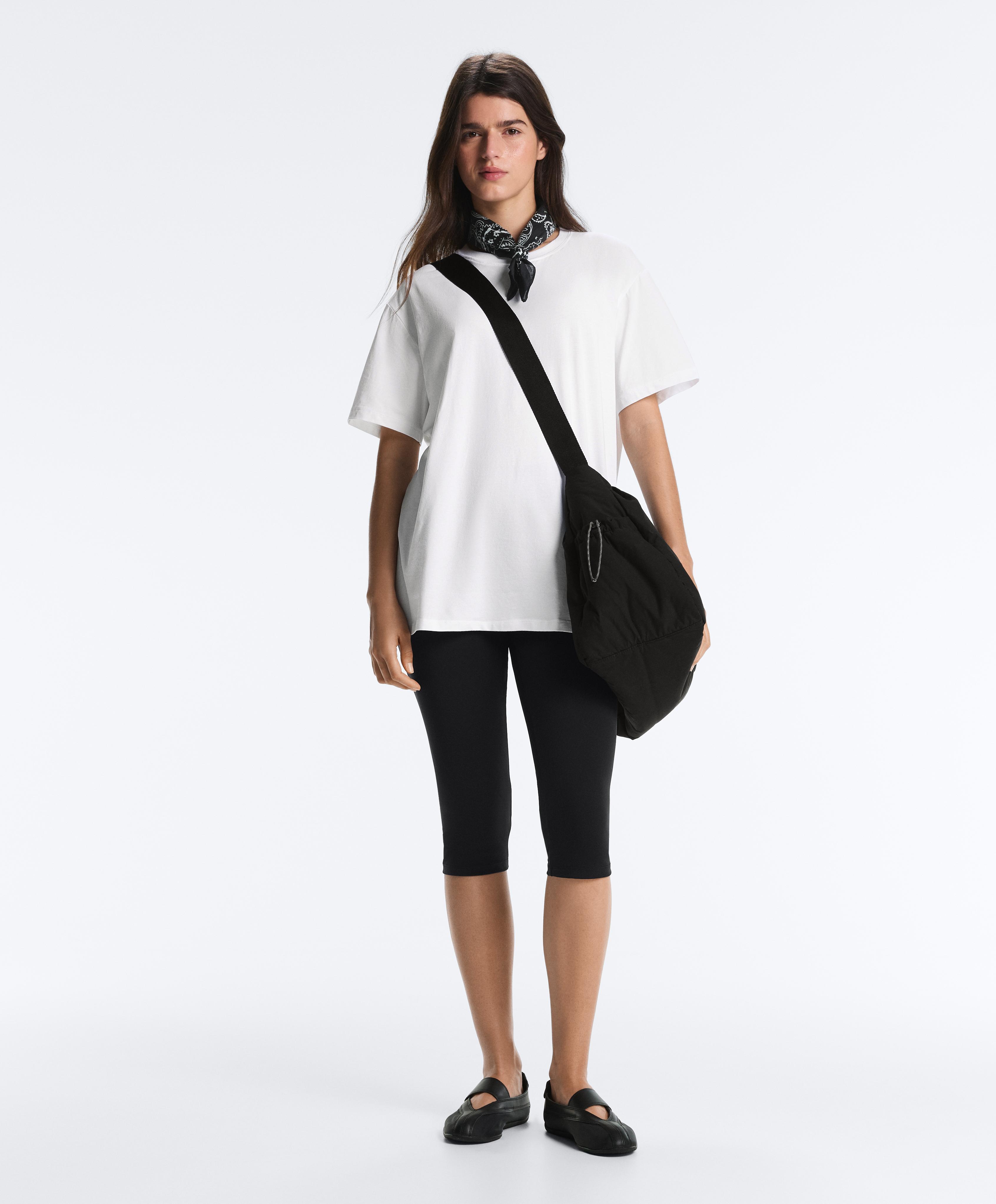 Oysho Oversize Pamuk Karışımlı Kısa Kollu T-shirt