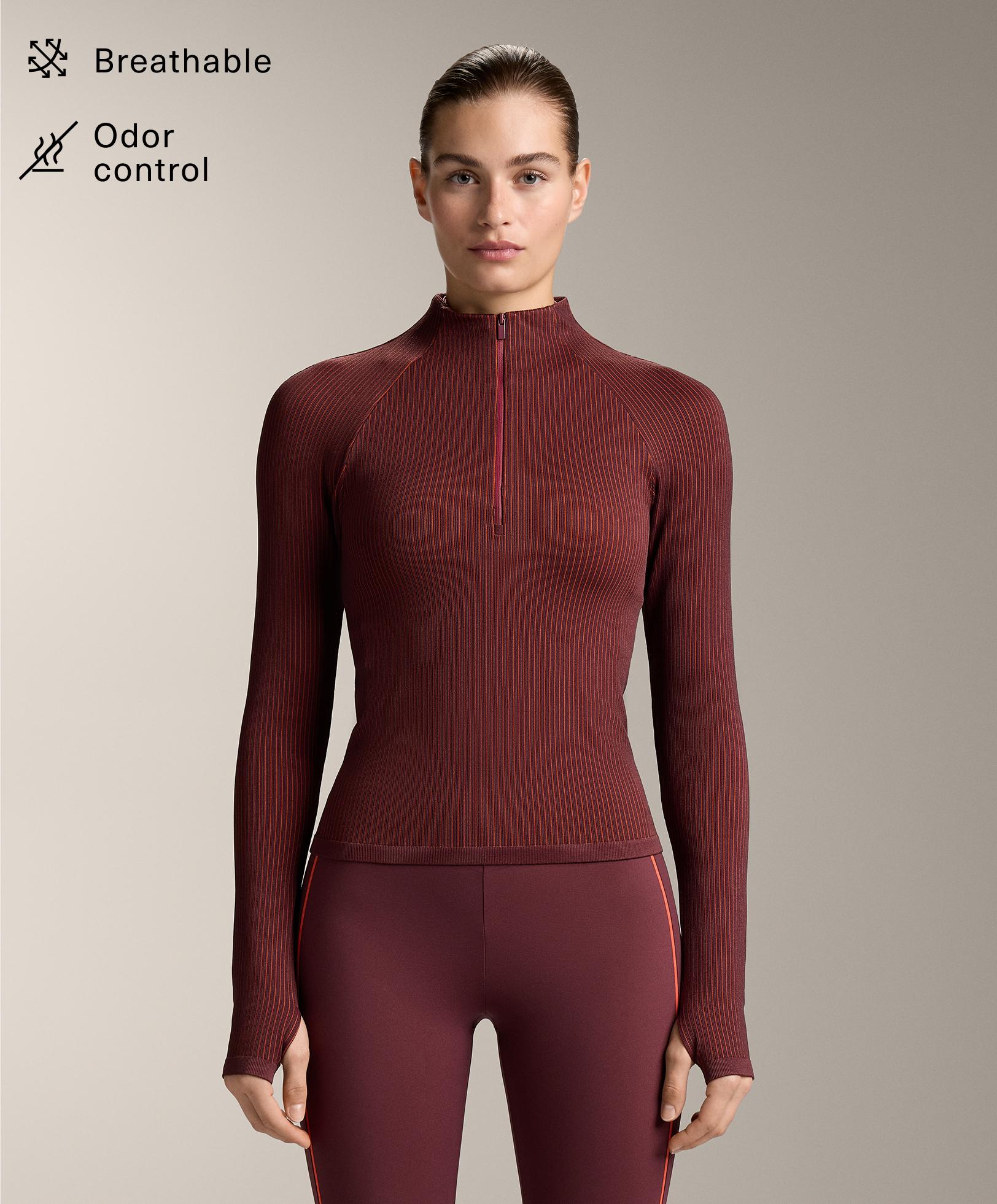 Technisch T-shirt met lange mouw - Sale