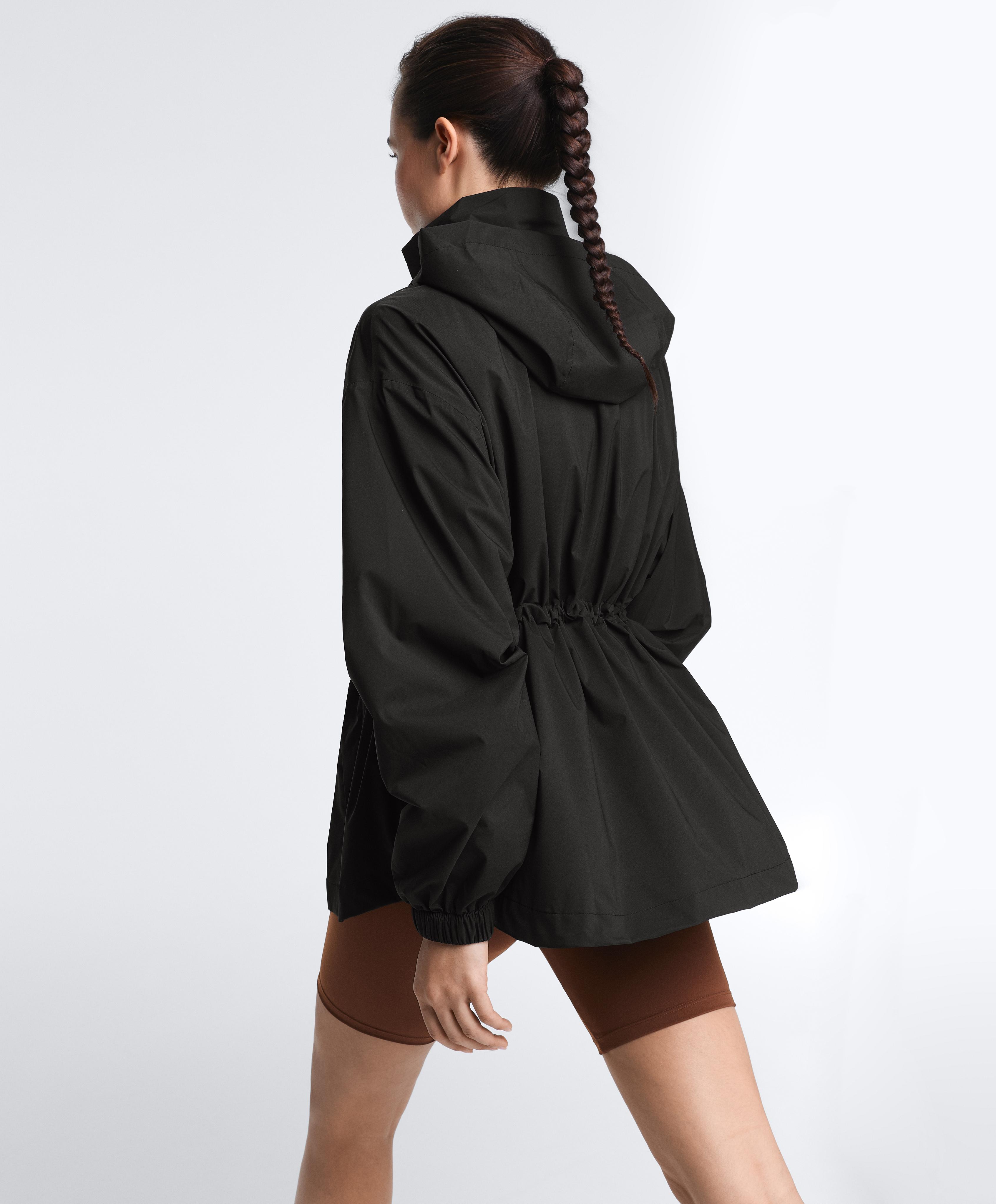 Super extra lightweight 10k packable waterproof jacket — BLACK