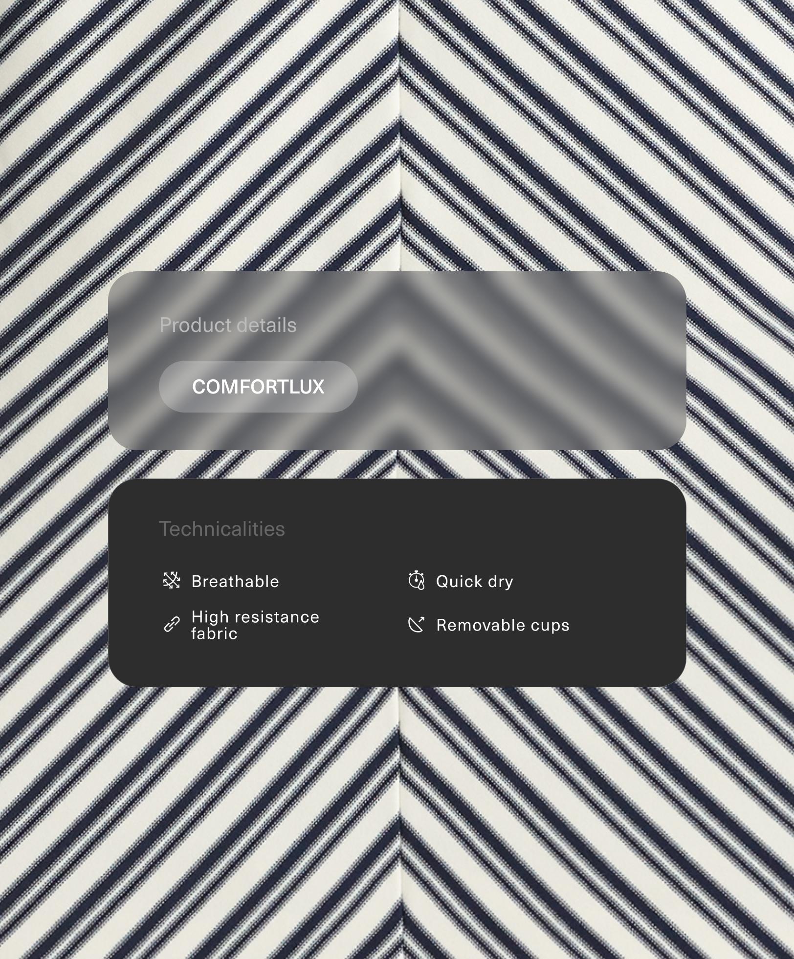 Comfortlux striped tank top