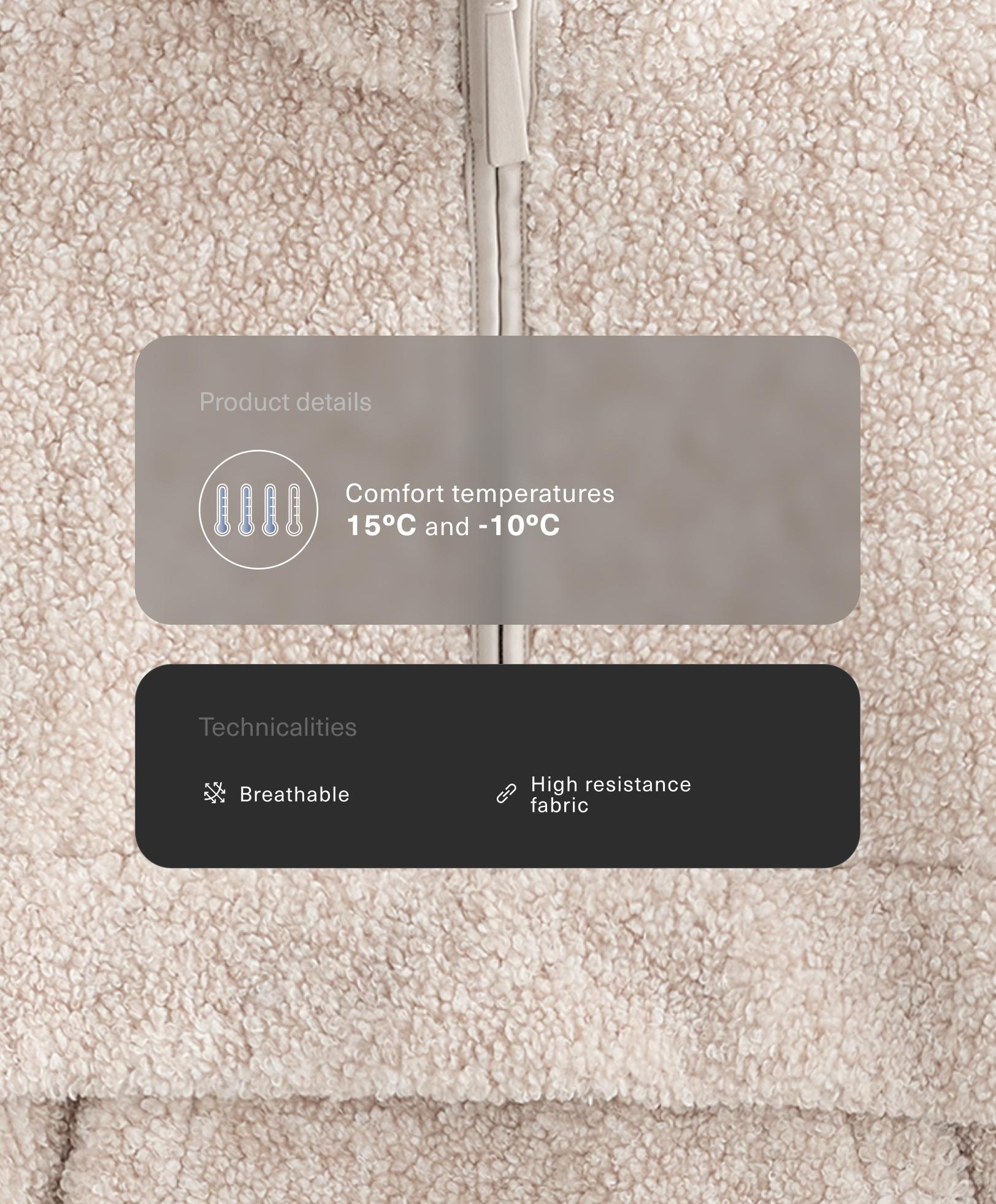 سويت شيرت من فرو الغنم الاصطناعي بجيب أمامي