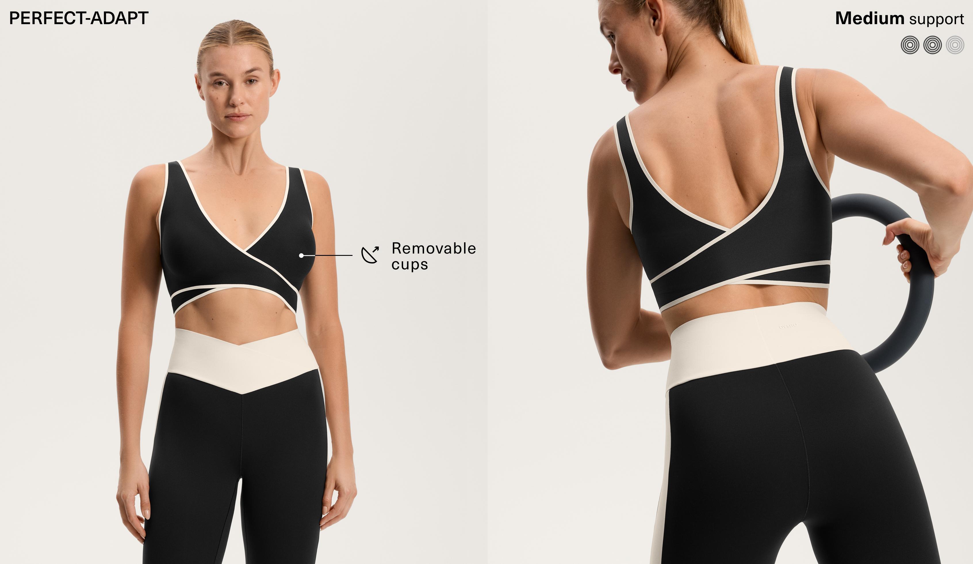 Perfect-Adapt sports-BH med krydsryg og medium støtte