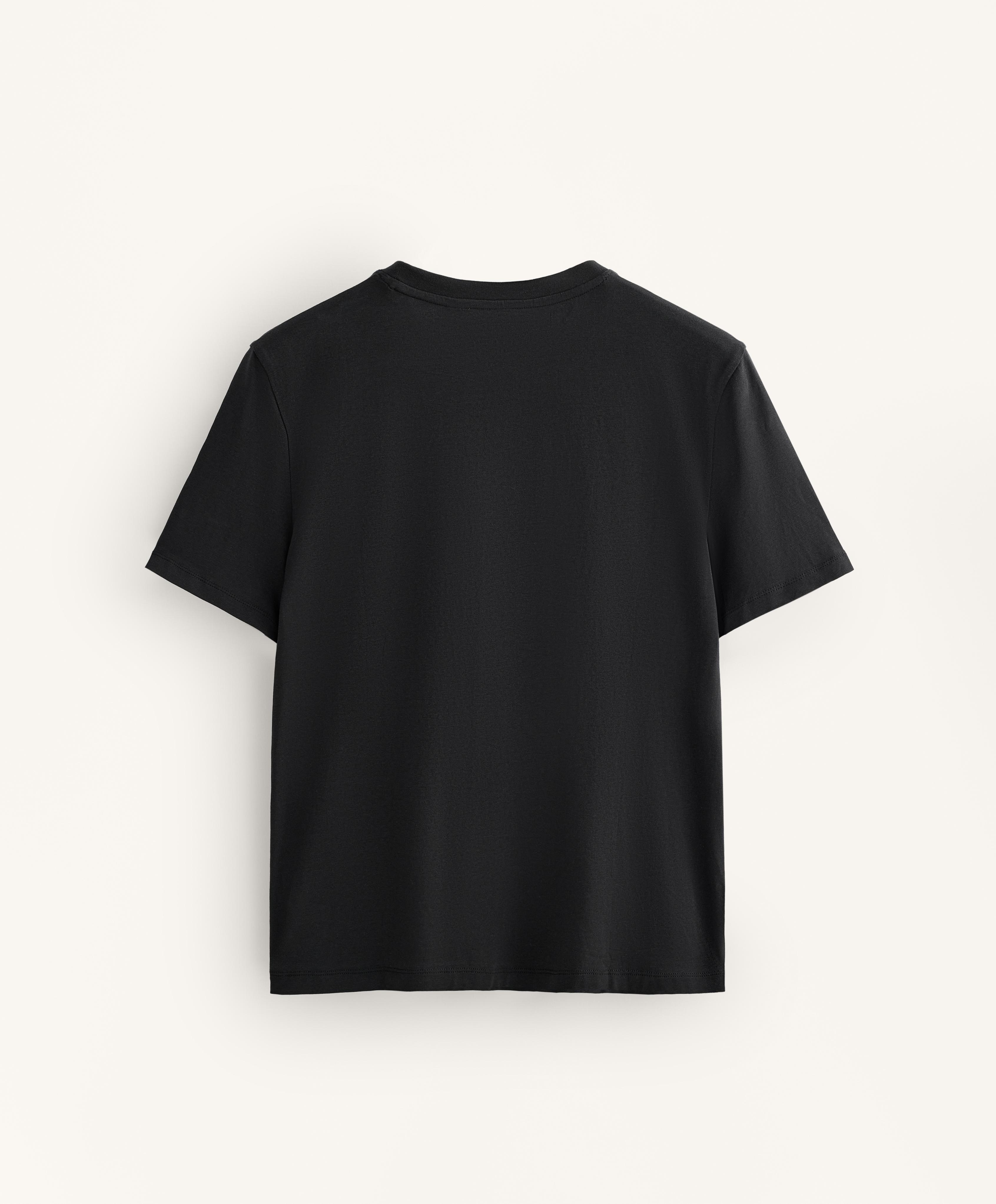Short sleeve cotton blend T-shirt