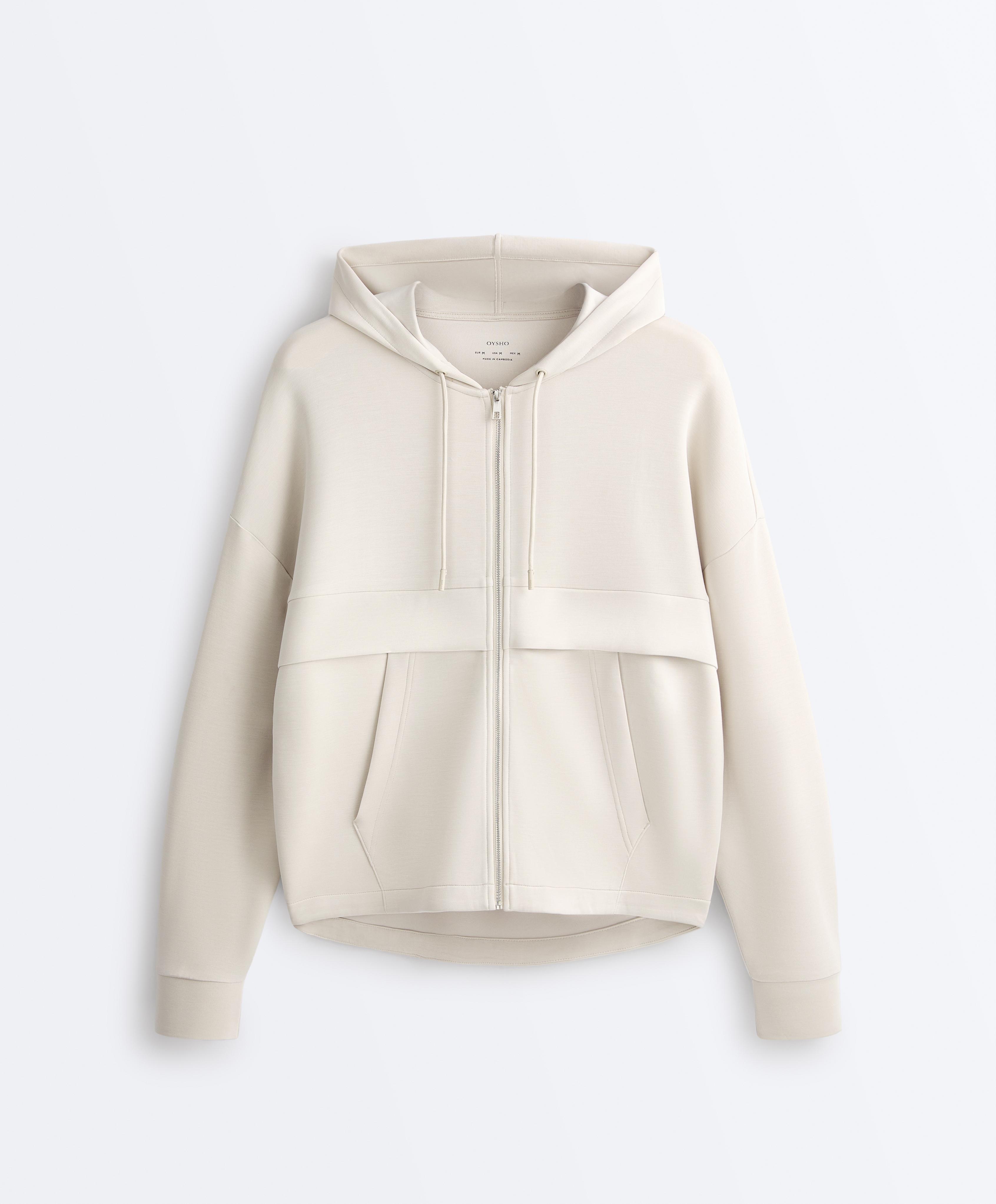 Soft-touch jacket with modal — PALE MINK