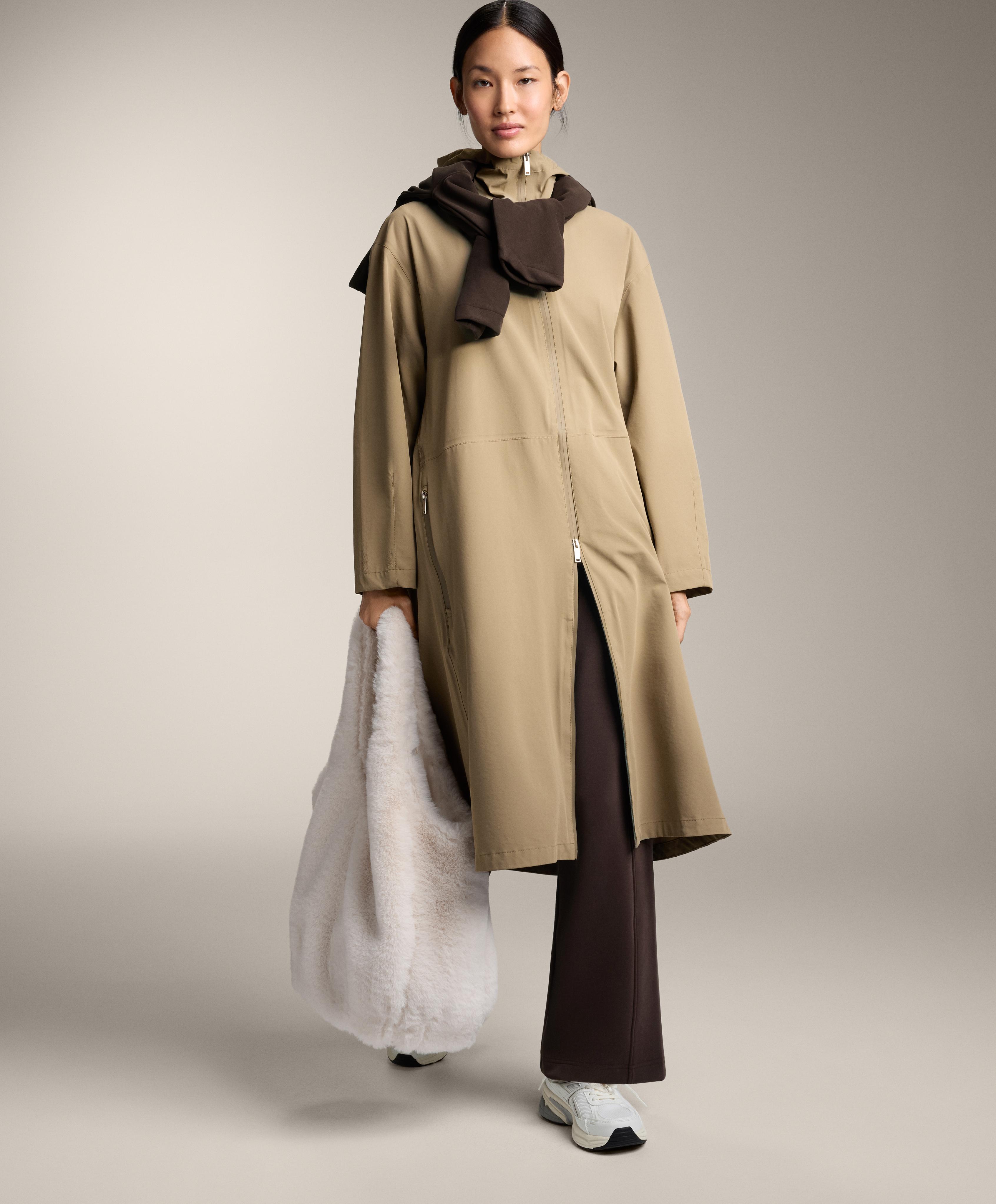 Straight-leg trousers with brushed modal Straight-leg trousers with brushed modal