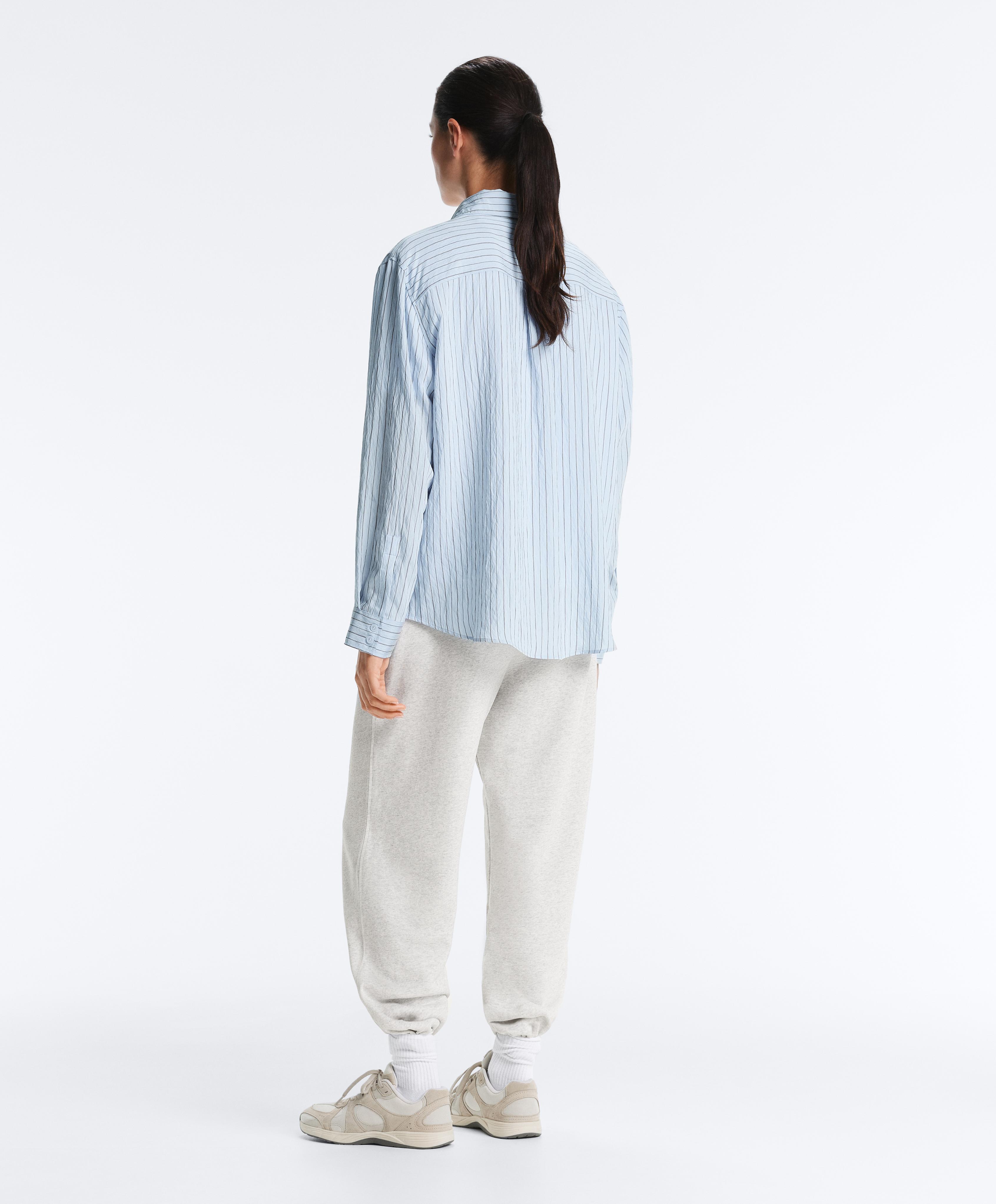 Regular striped shirt — DUSTY-BLUE