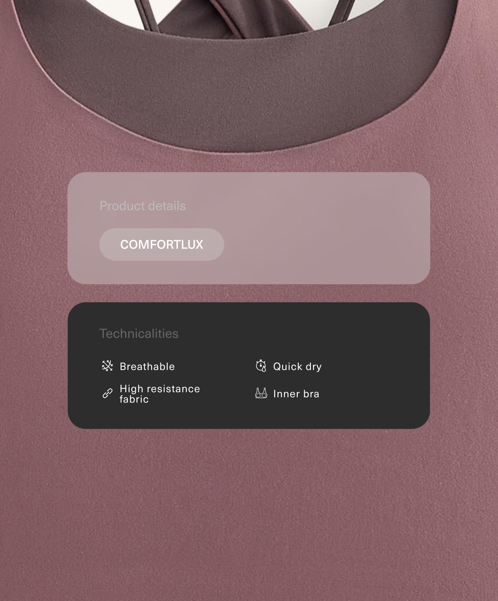 Tank top Comfortlux met overslag - Sale