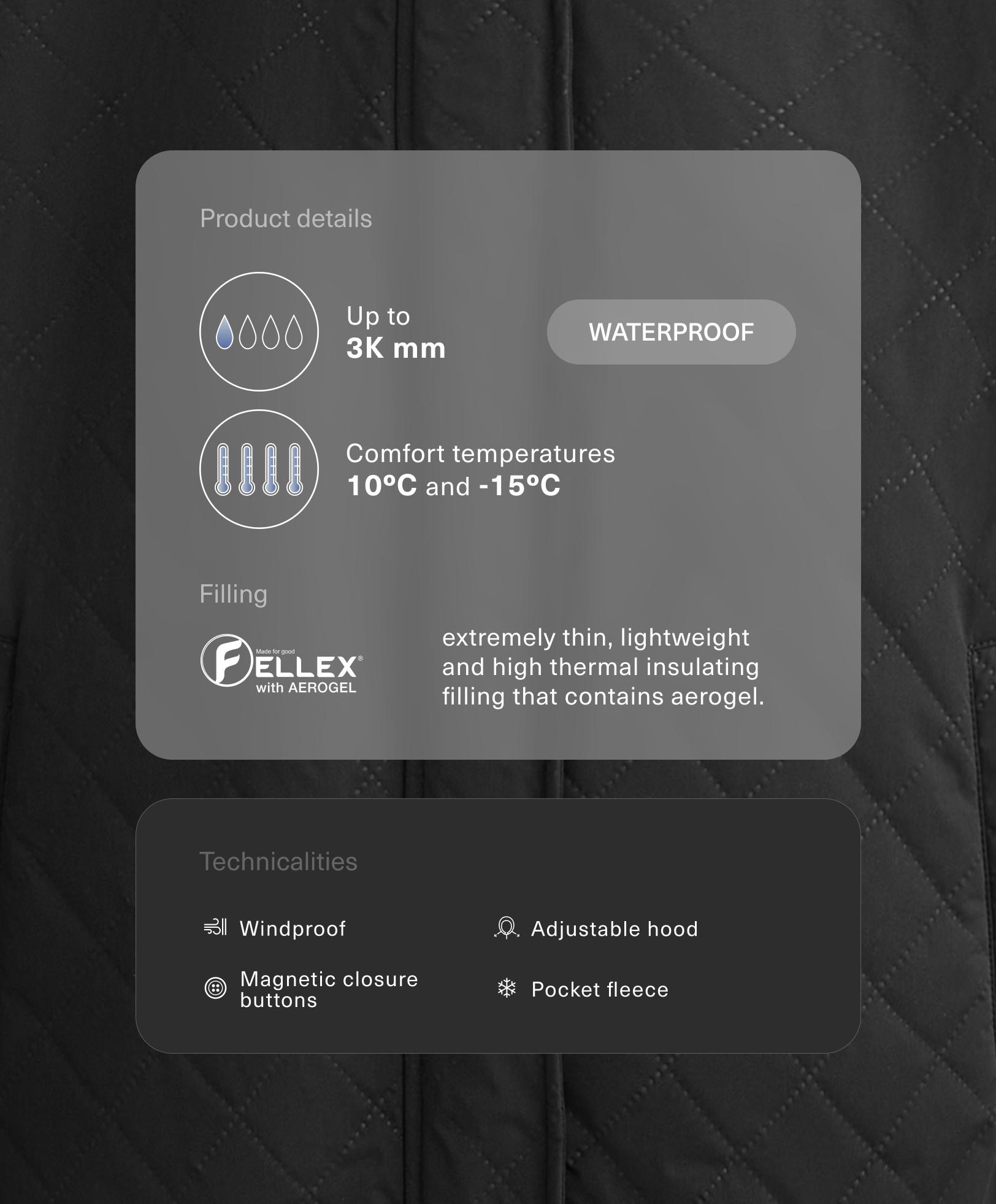 FELLEX® AEROGEL 3k waterproof padded jacket - Sale