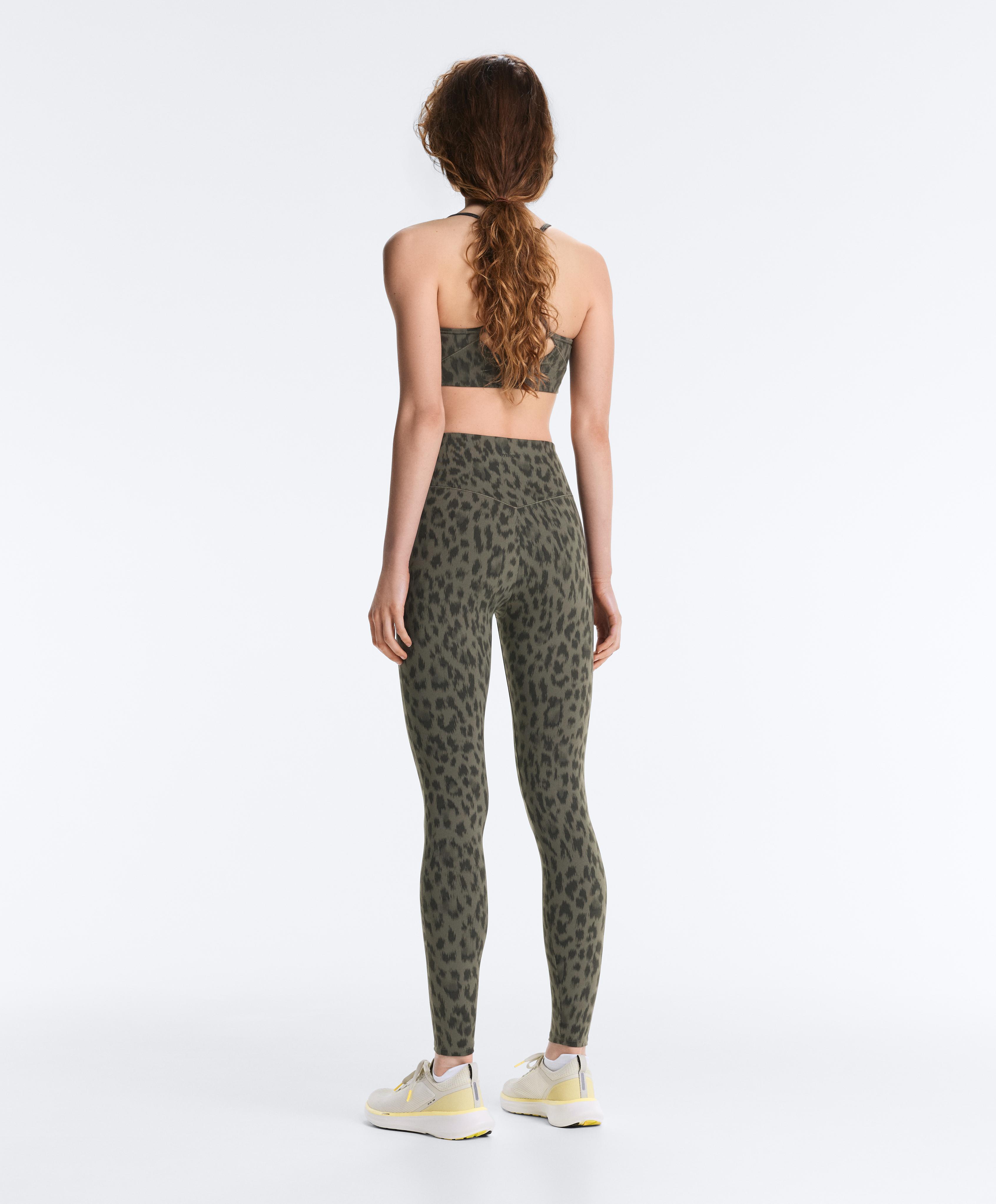 Evermove medium-support sports bra — DARK KHAKI