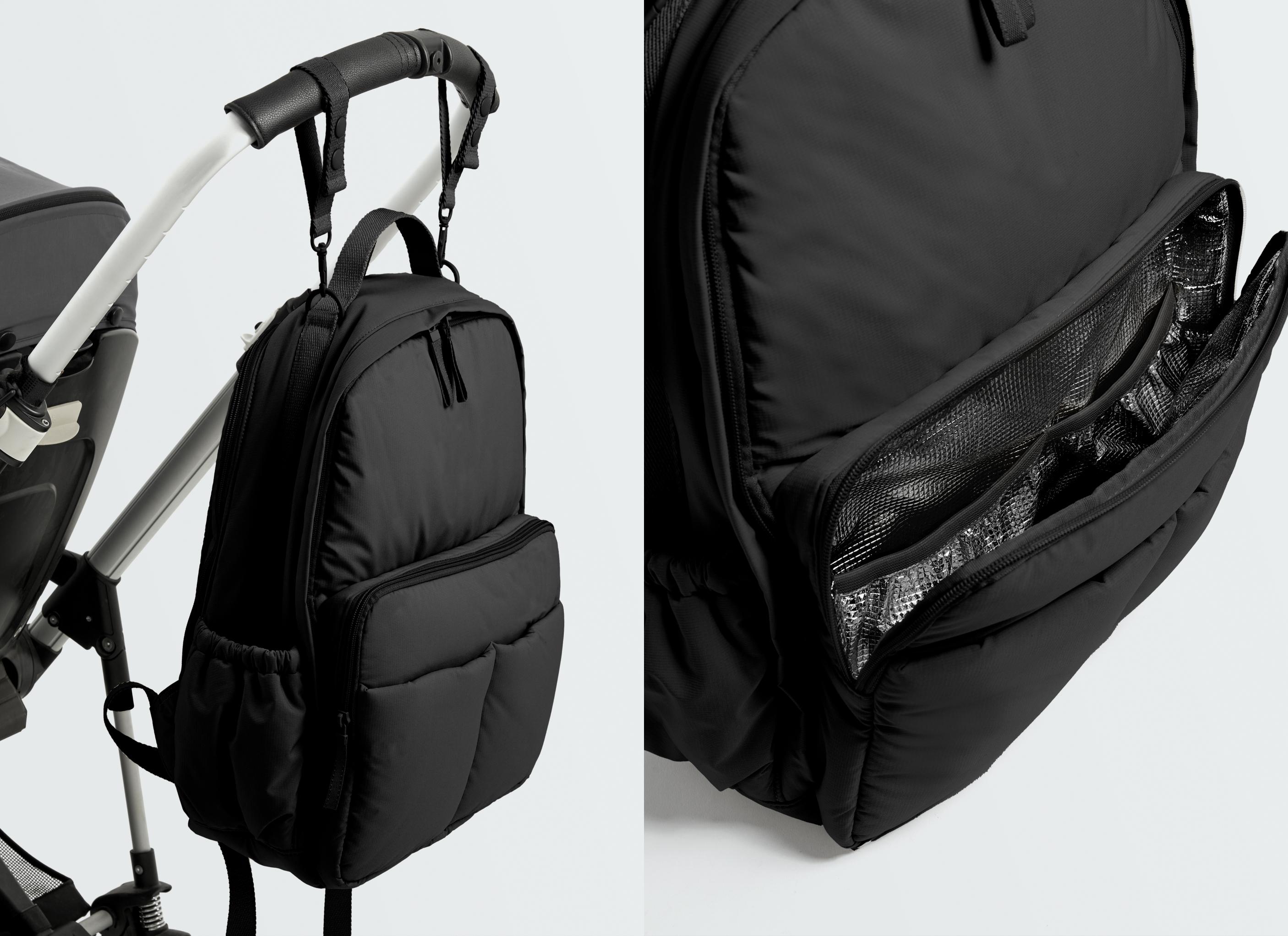 Maxi maternity backpack — BLACK