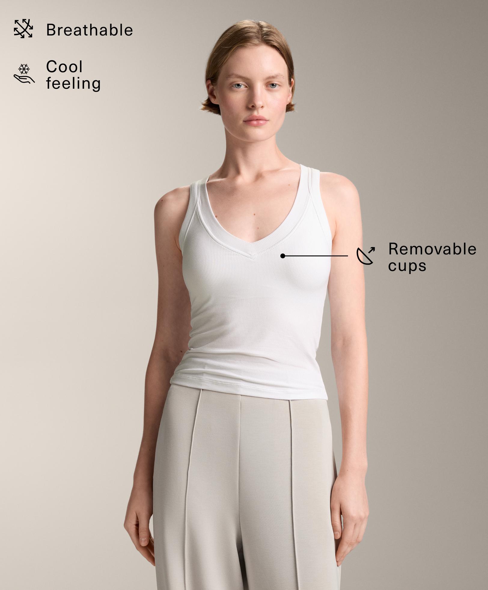 Rib modal blend tank top Rib modal blend tank top