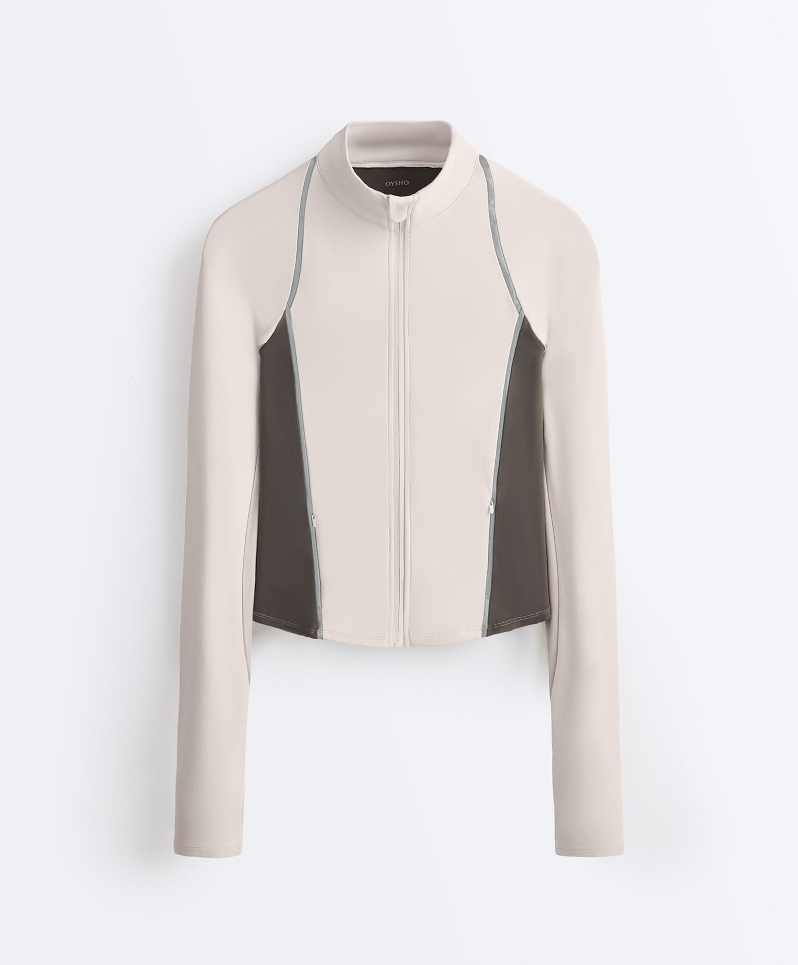 Light warm reflective technical jacket — SAND