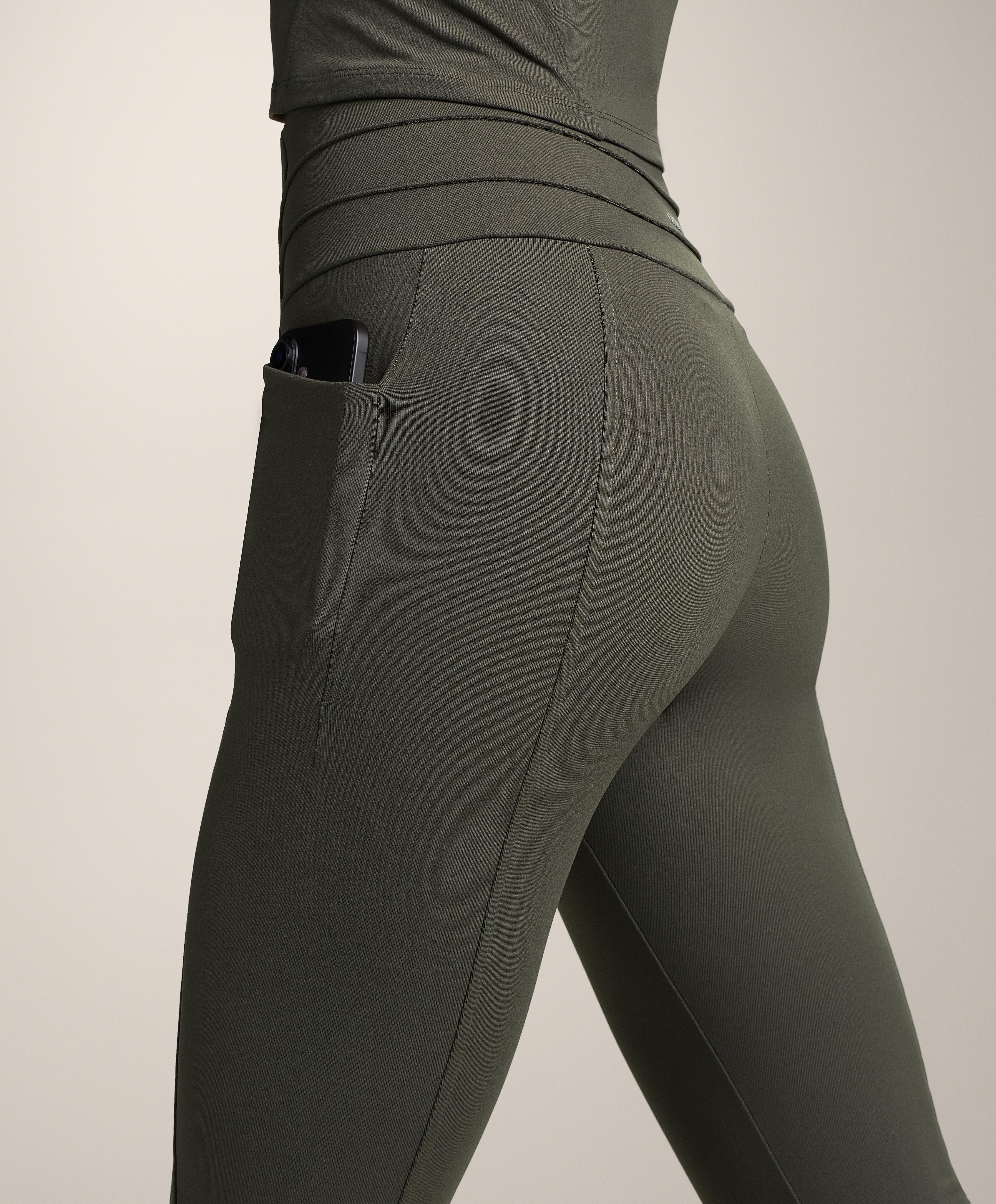 Leggings Evermove hlače do gležnja klasičan nervatura - Sniženja