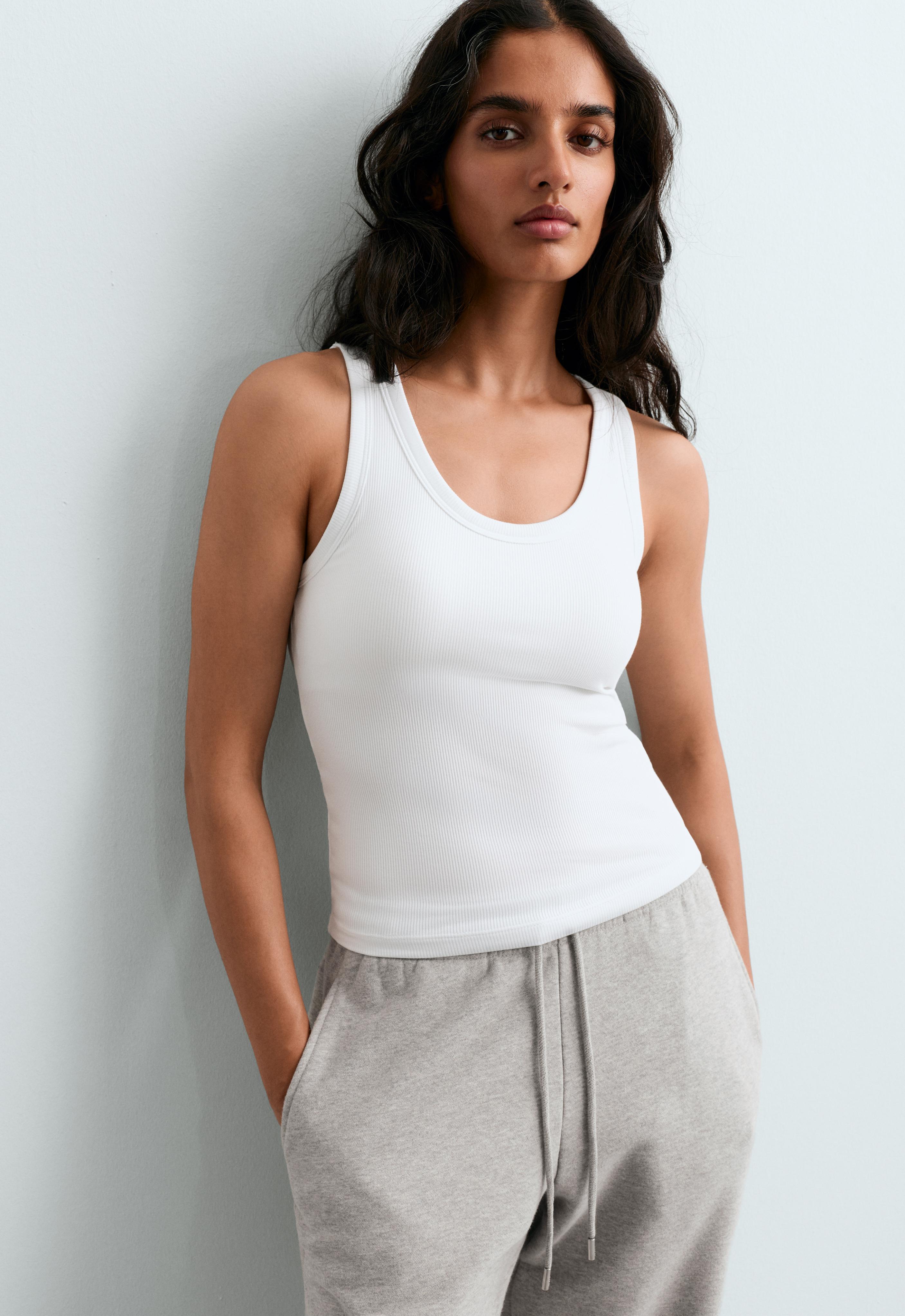 Rib modal blend tank top