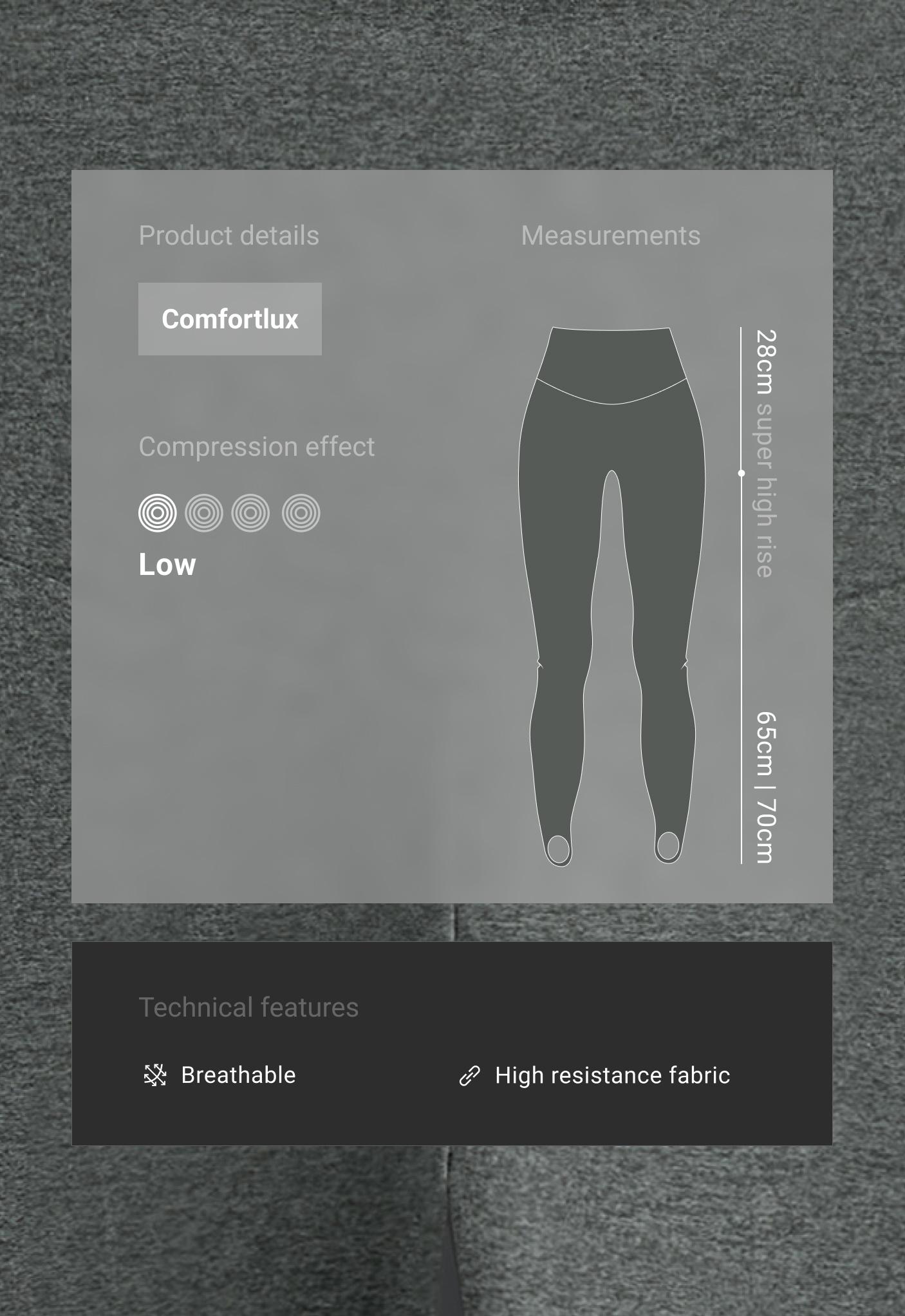 Comfortlux super-high-rise fuseau ankle-length leggings