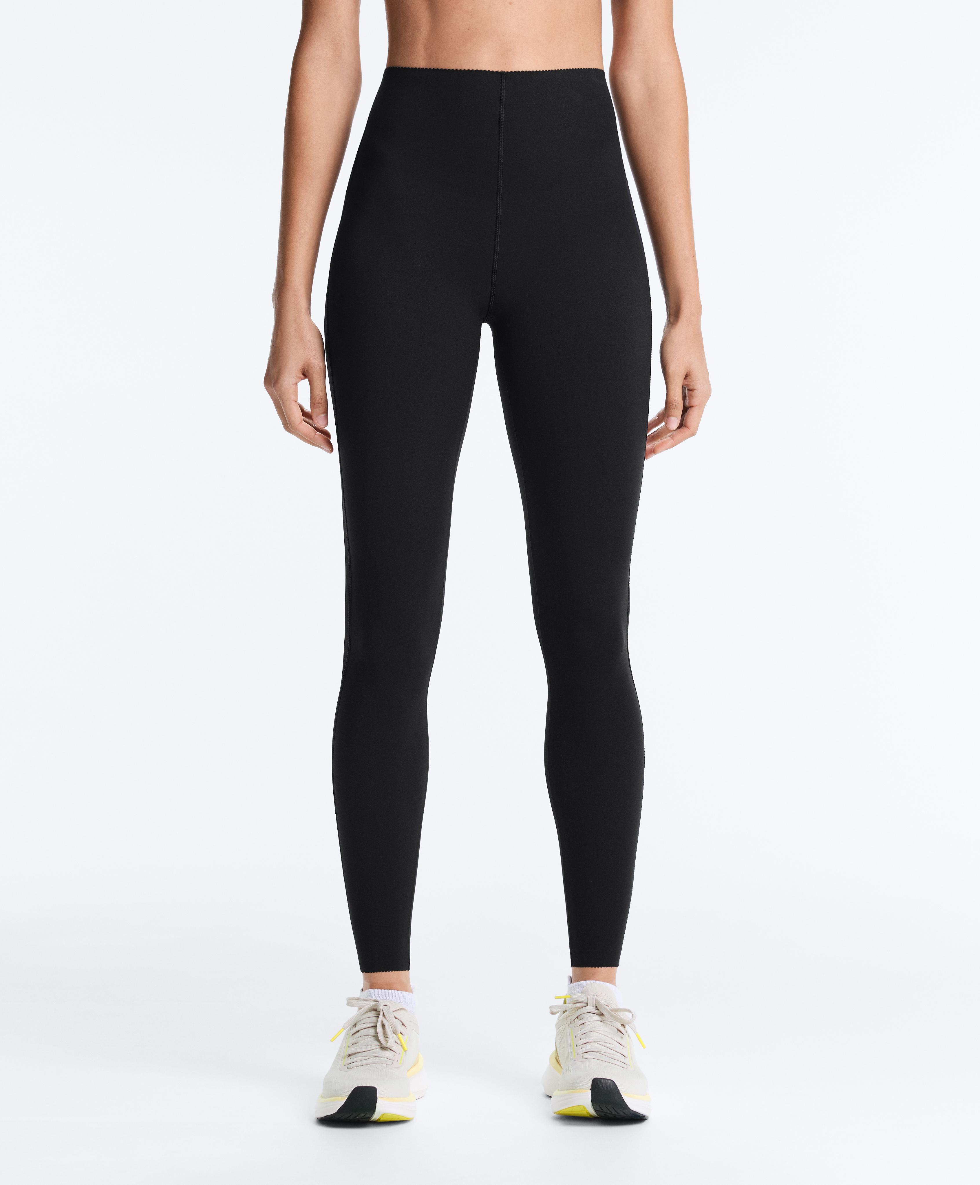 High-waisted Extra Compressive core control ankle-length leggings — BLACK