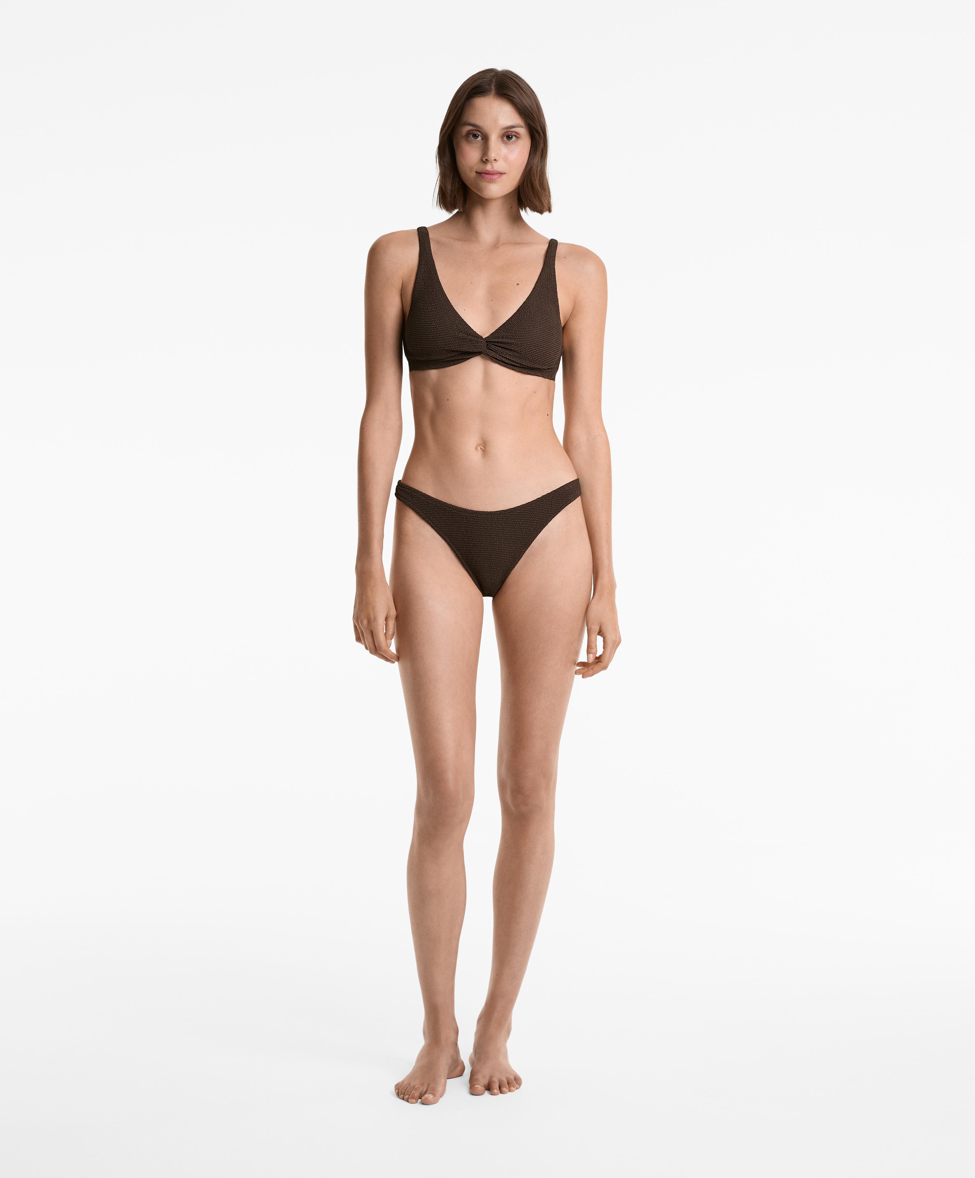 Crinkle U-cut medium bikini bottoms Crinkle U-cut medium bikini bottoms