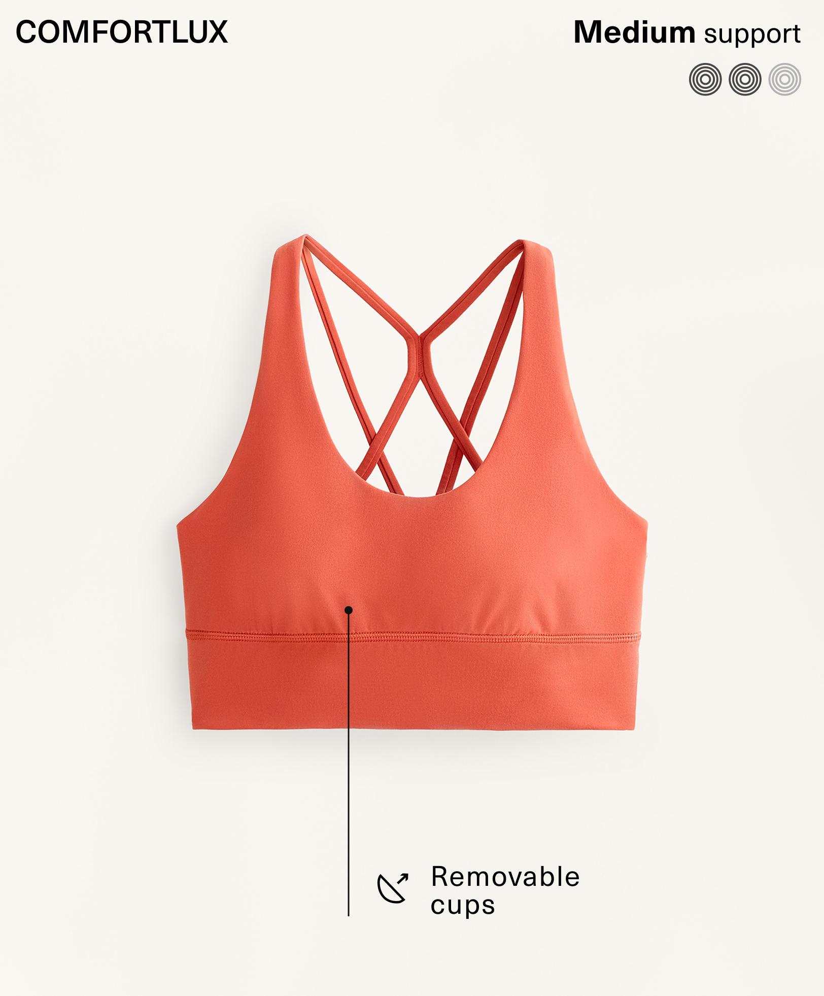 Comfortlux medium support sports bra with cups Comfortlux medium support sports bra with cups