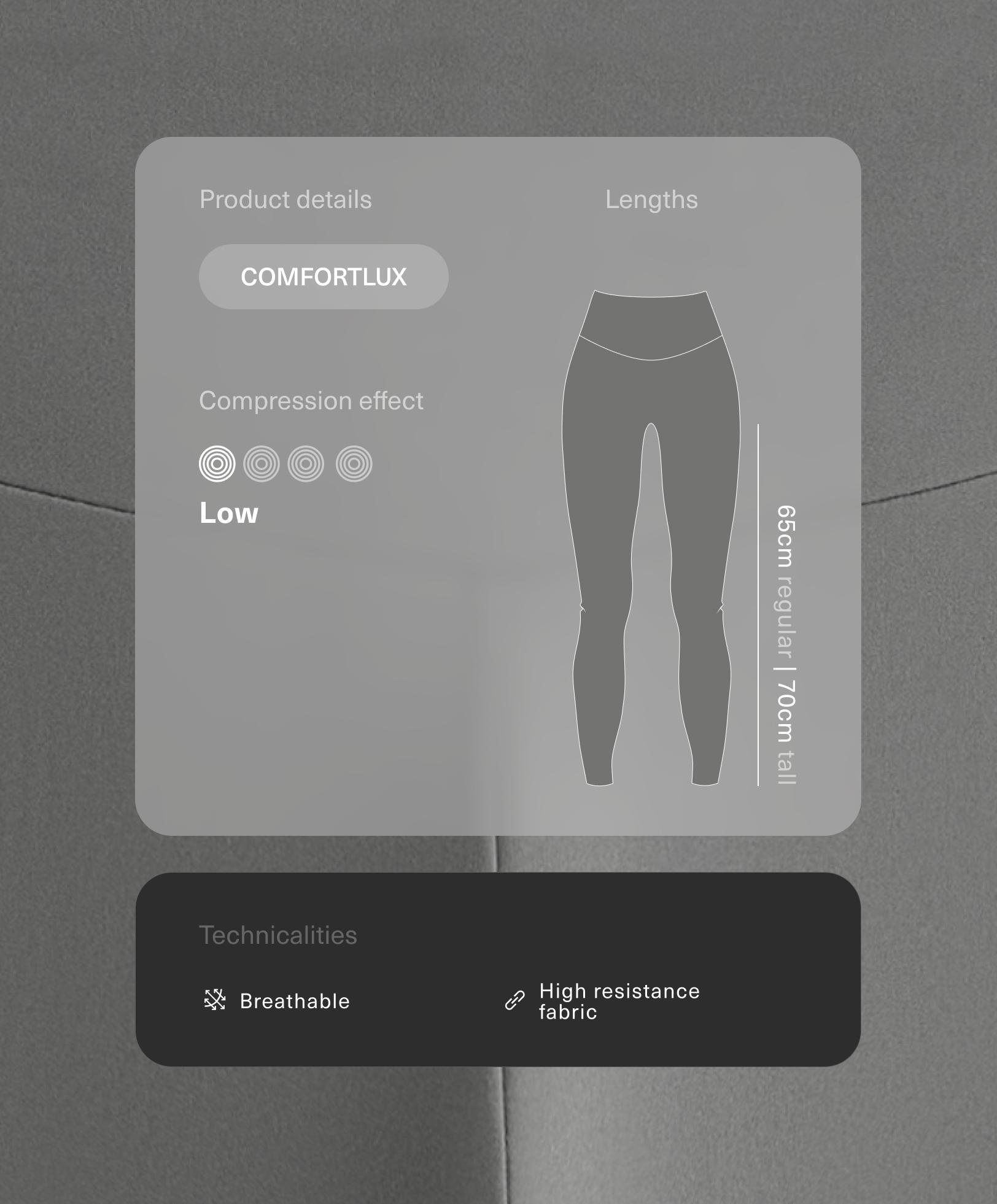 Leggings até ao tornozelo high rise Comfortlux Leggings até ao tornozelo high rise Comfortlux