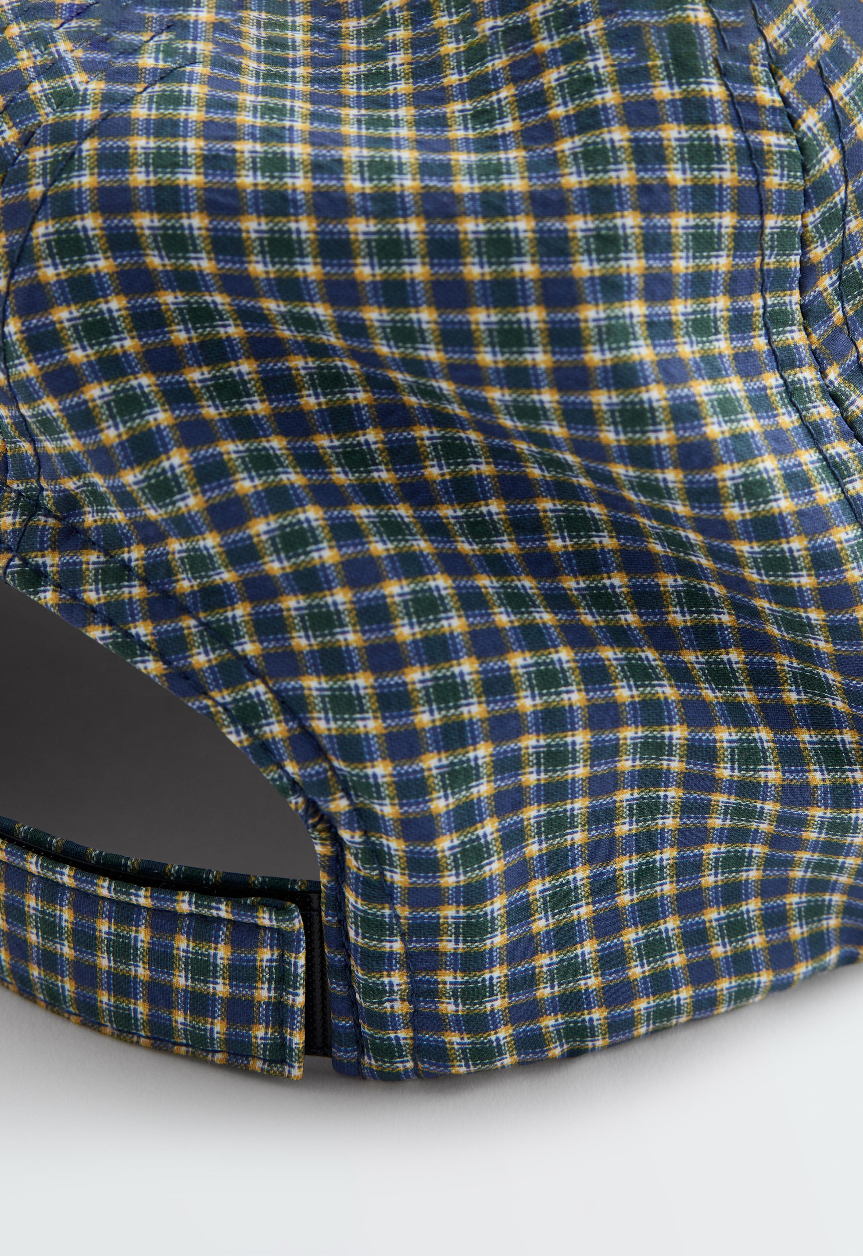 Checked print cap — BRIGHT LAVENDER