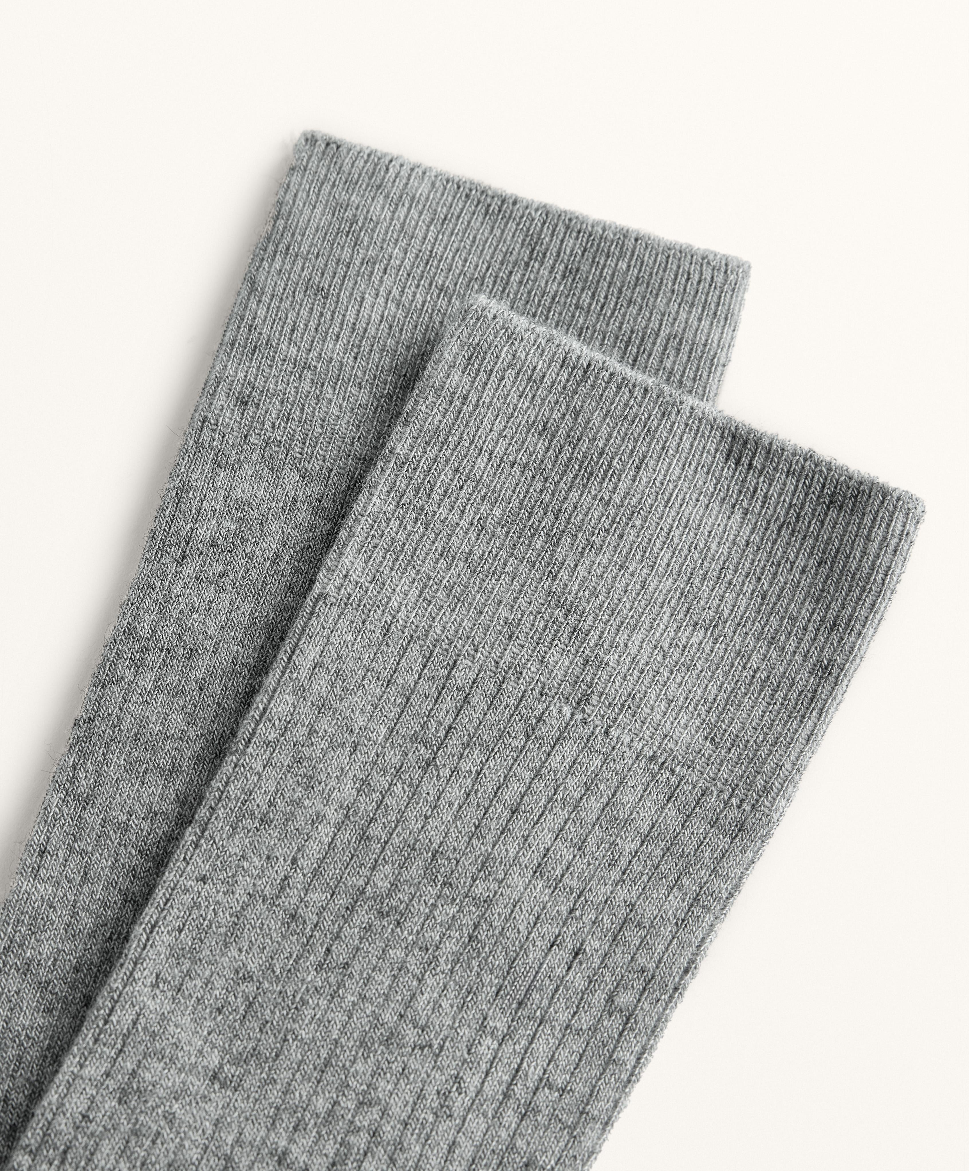 Calcetines altos 15% cashmere y mezcla modal