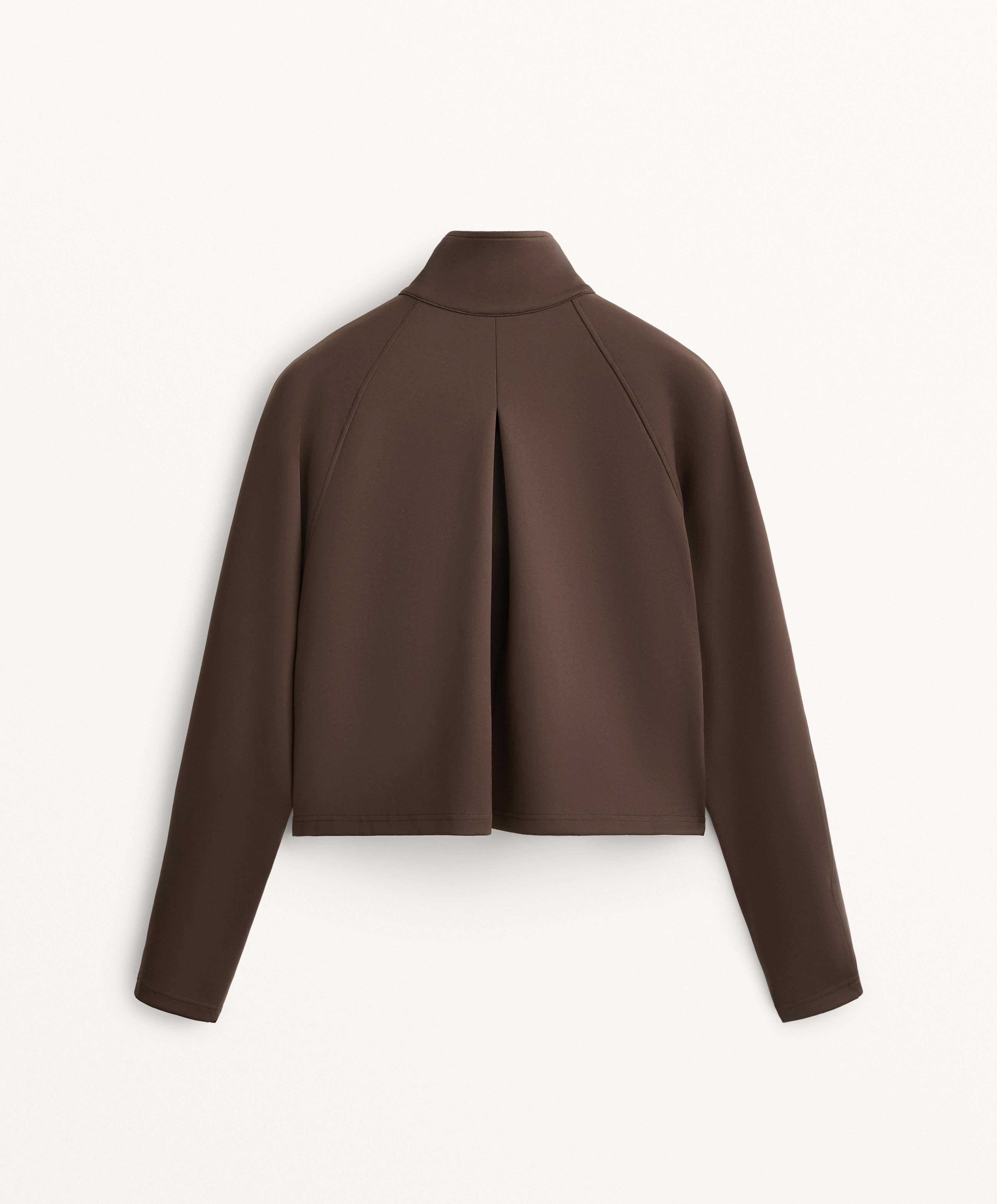 Neoprene-effect jacket with pockets Neoprene-effect jacket with pockets