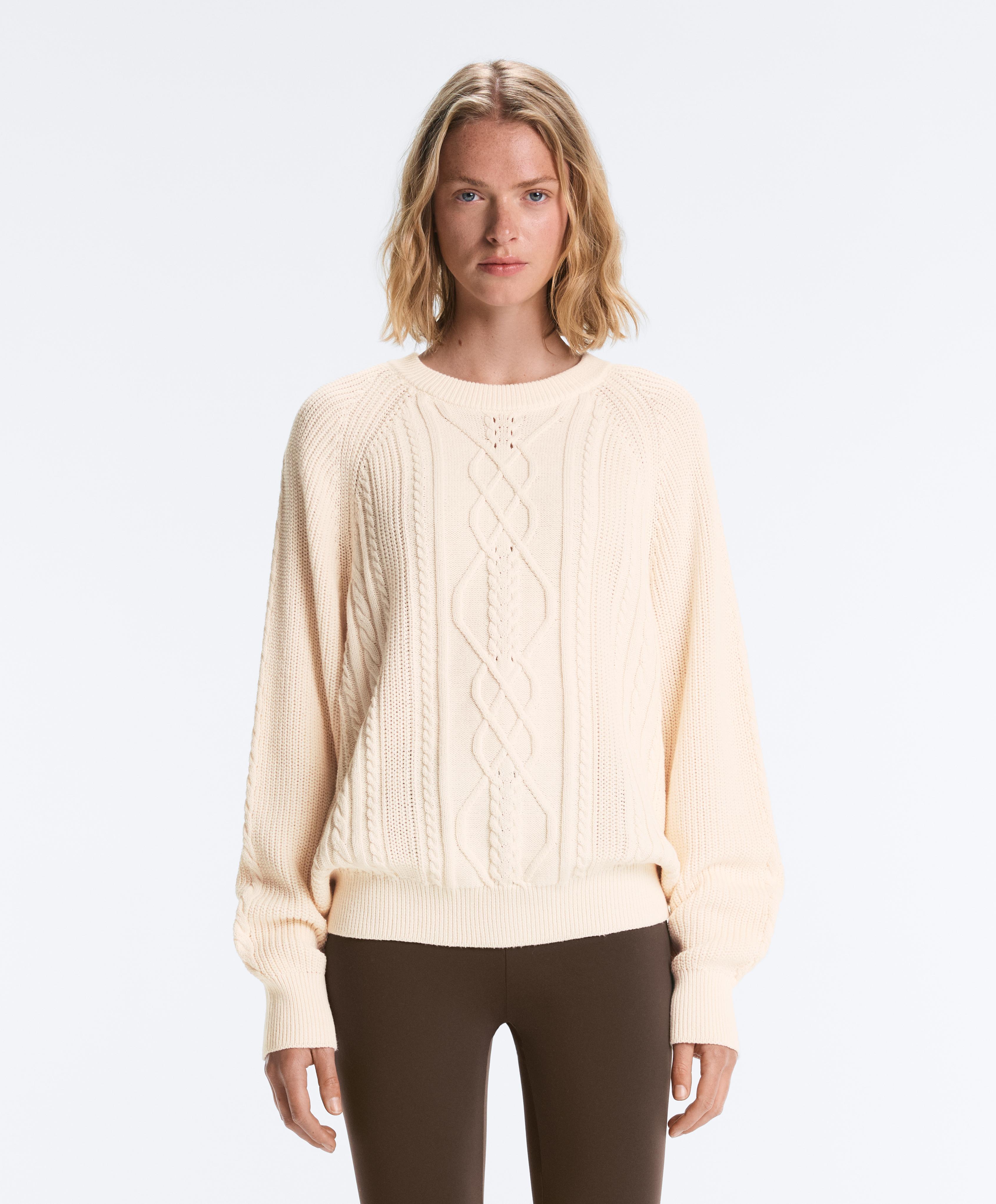 Jersey punto cables 100% algodón Jersey punto cables 100% algodón