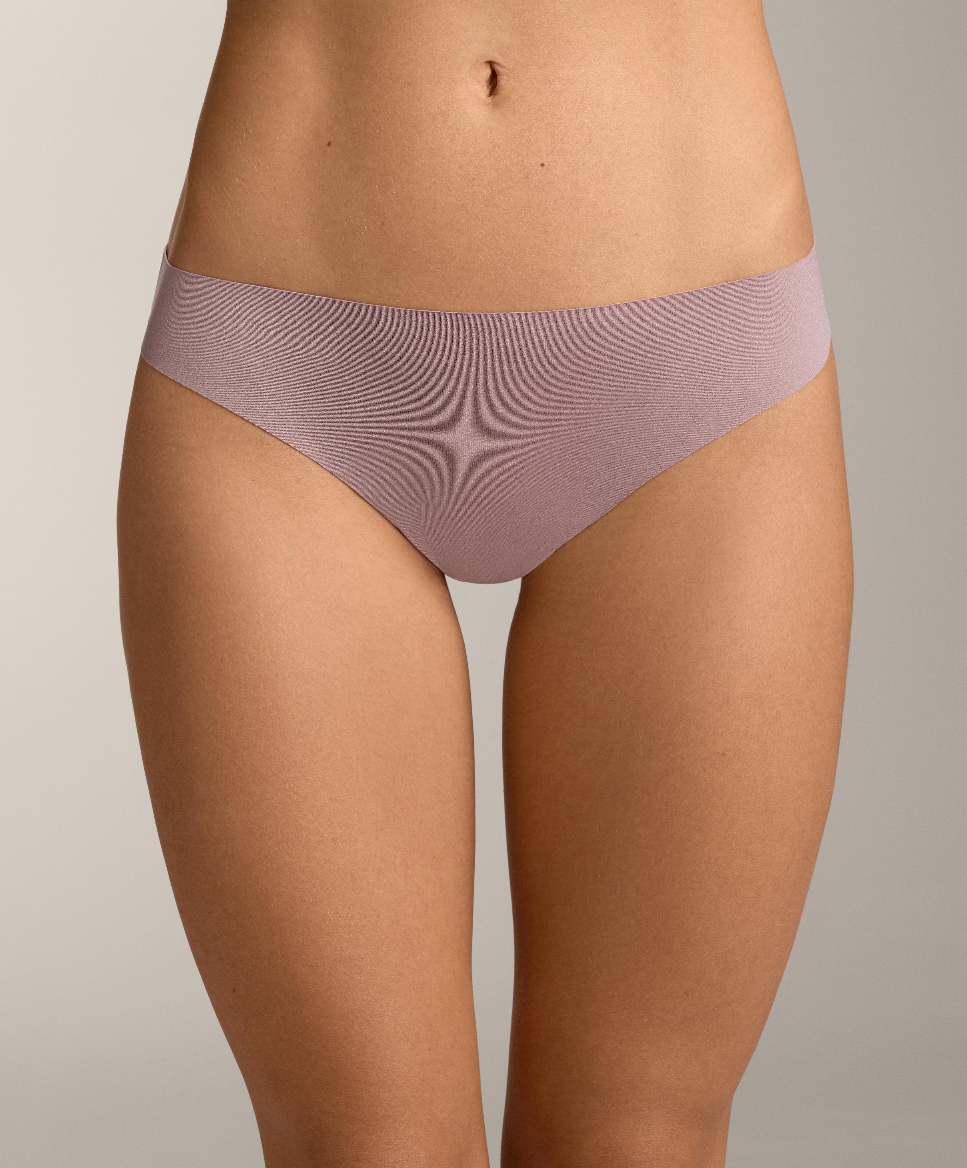 5 invisible laser-cut polyamide blend thongs