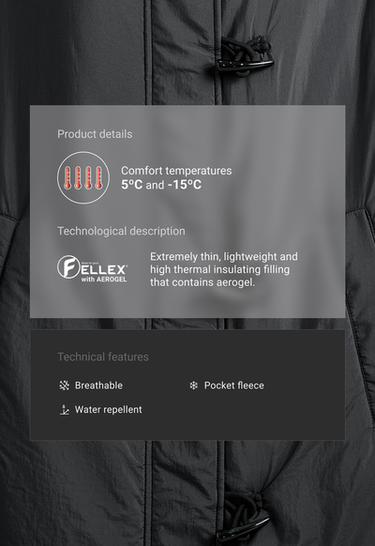 FELLEX® Aerogel padded jacket with toggles — ANTHRACITE 2