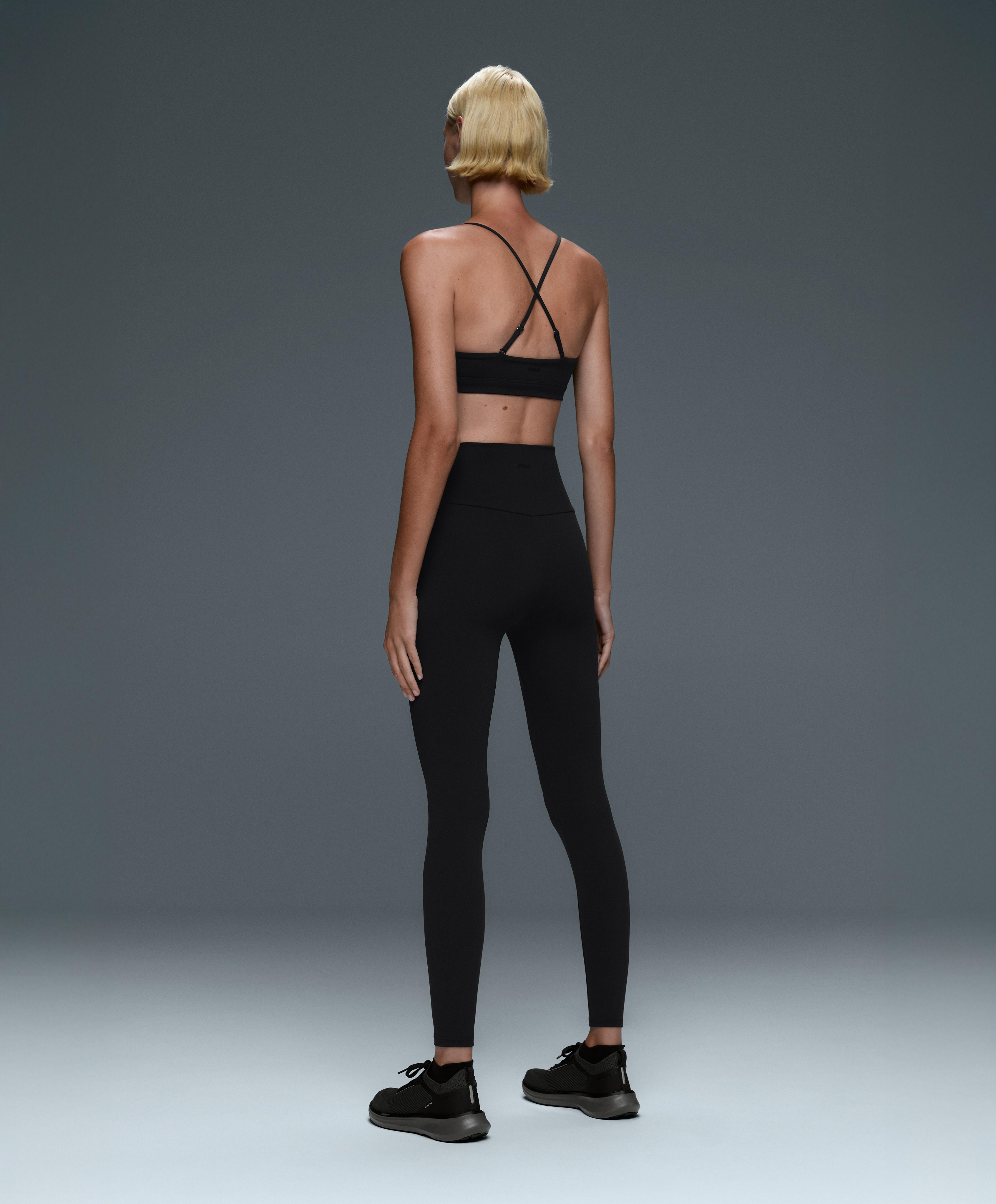 Low-support strap Comfortlux sports bra — BLACK