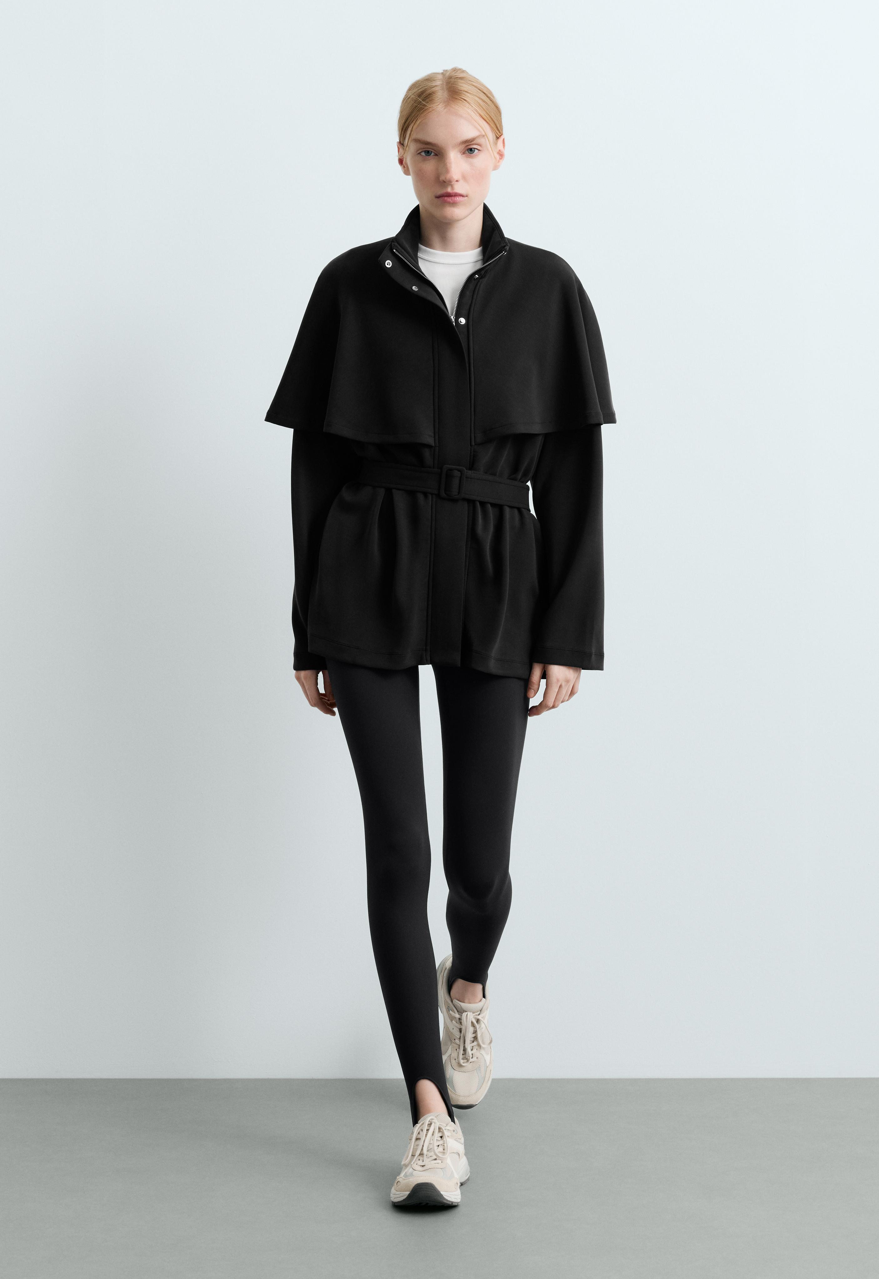 Veste longue cape avec modal au toucher doux