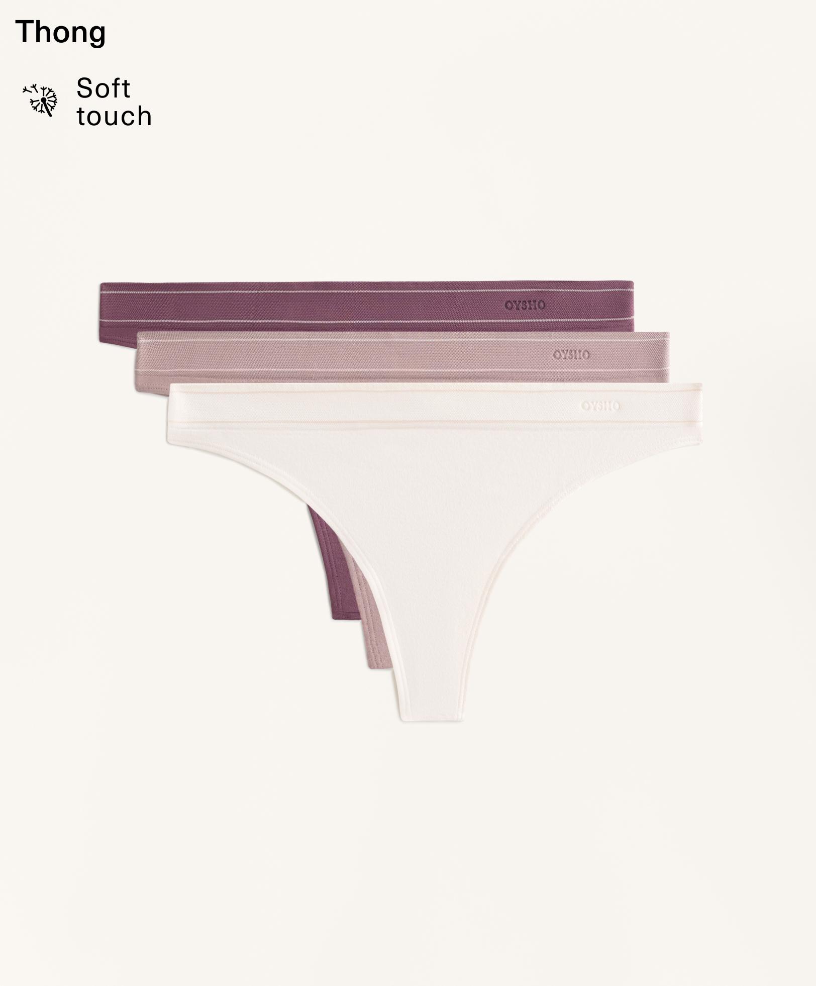 3 bragas tanga seamless soft touch