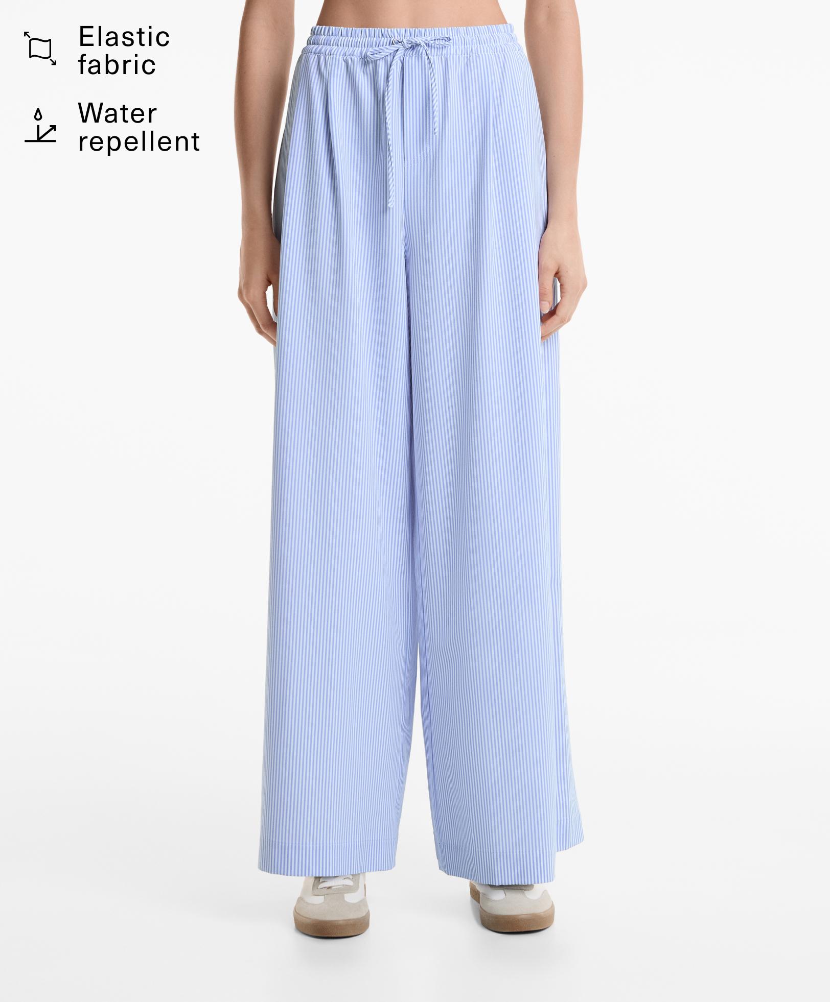 Striped palazzo trousers - Sale