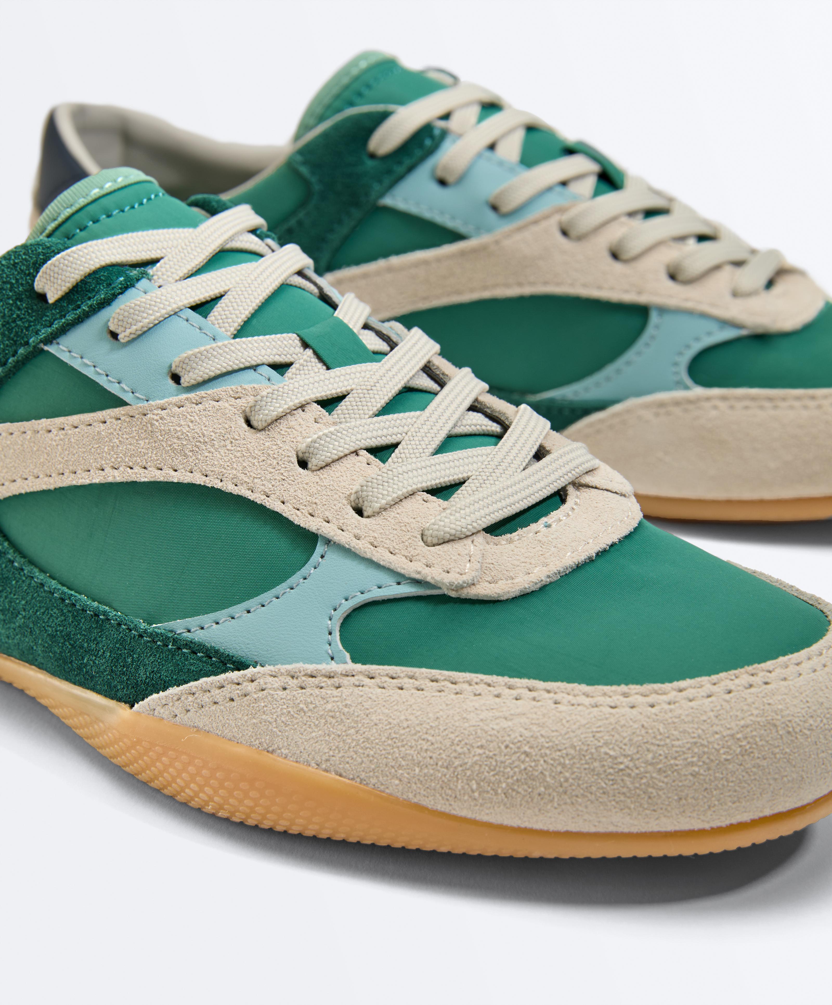 Retro-style trainers — GREEN