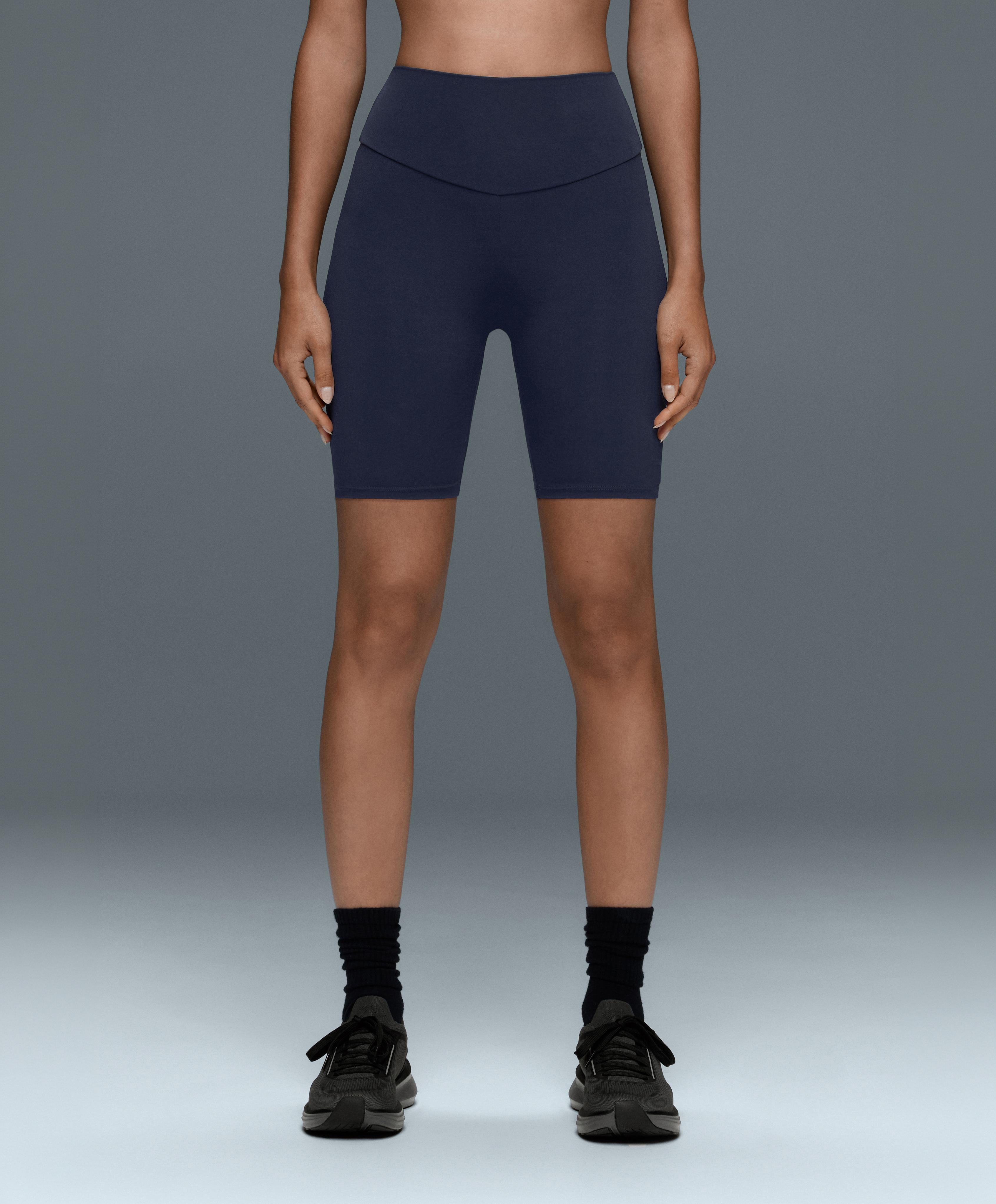 Comfortlux high-rise 20cm biker leggings — NAVY BLUE