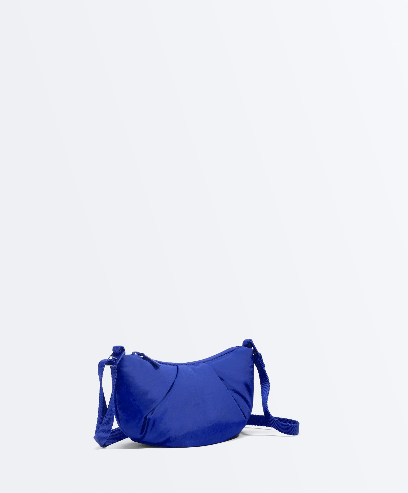 Mini quilted crossbody bag — BLUE
