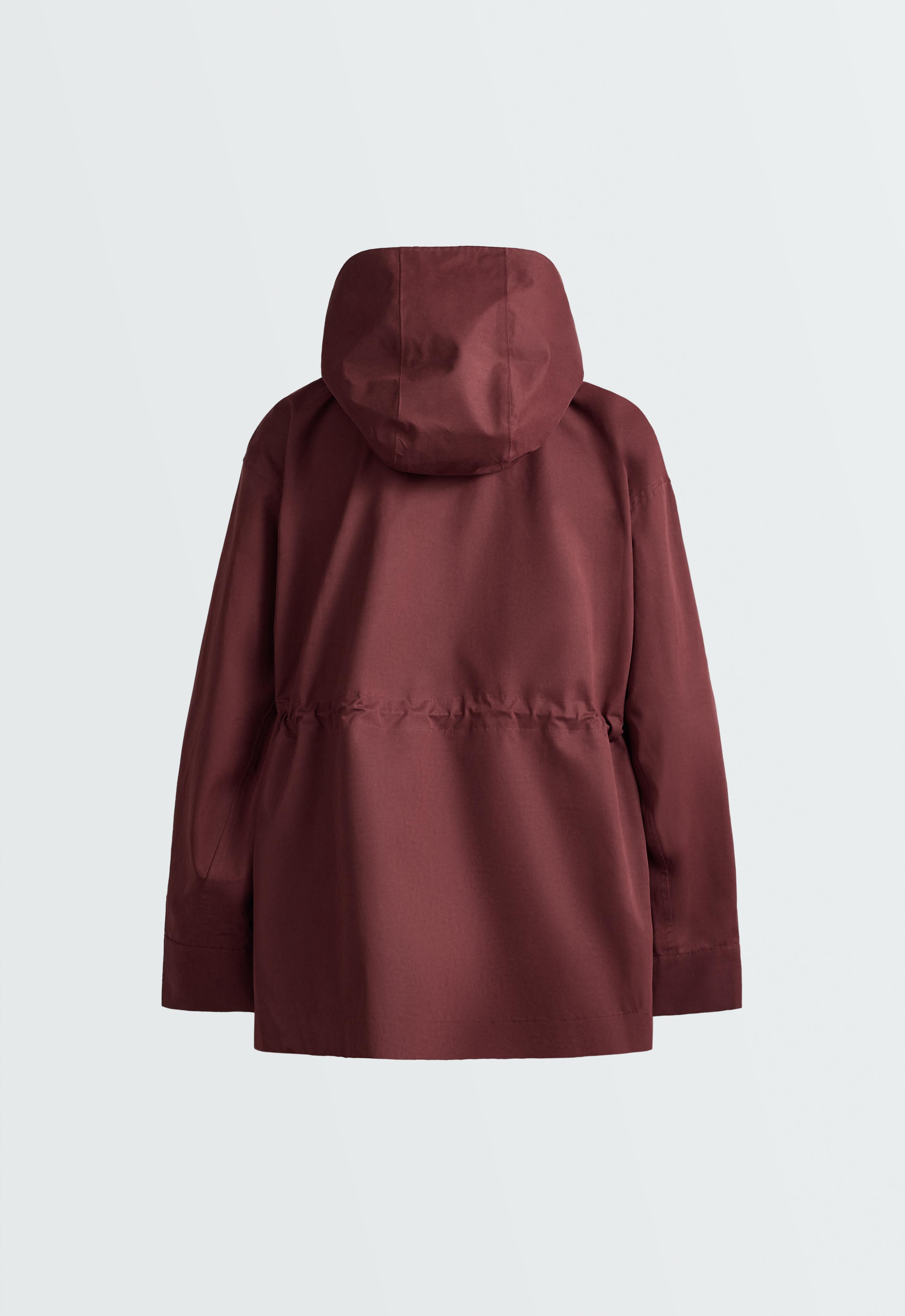 A-line 10k waterproof cotton jacket — MAROON