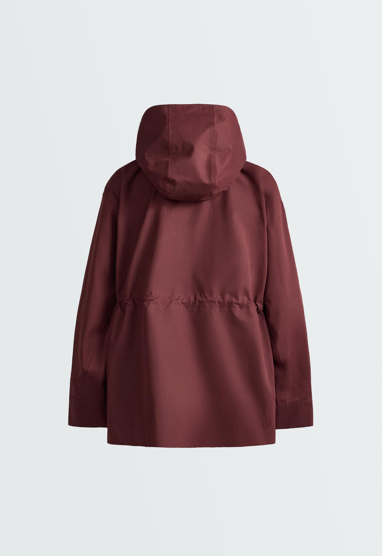 A-line 10k waterproof cotton jacket — MAROON