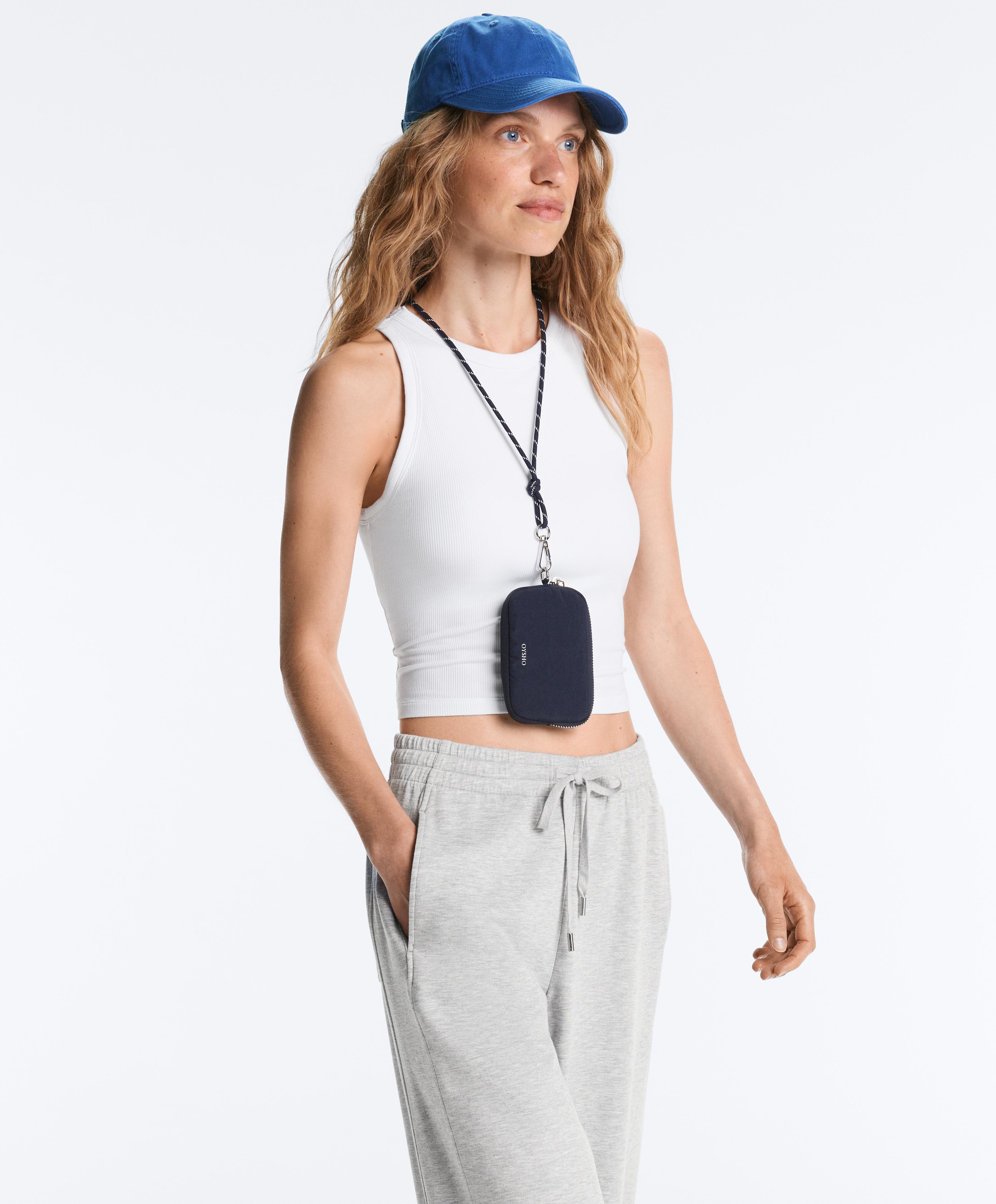 Rib modal blend long tank top — WHITE