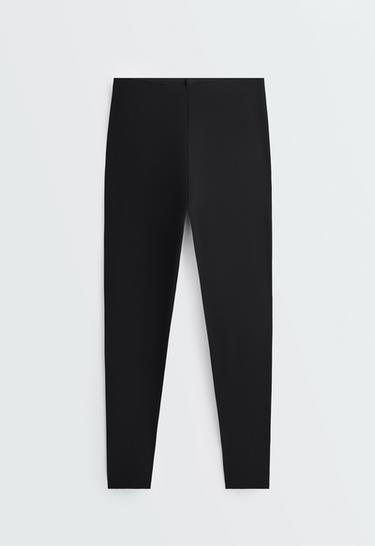 V-cut Light Touch 65cm high-rise ankle-length leggings — BLACK 6