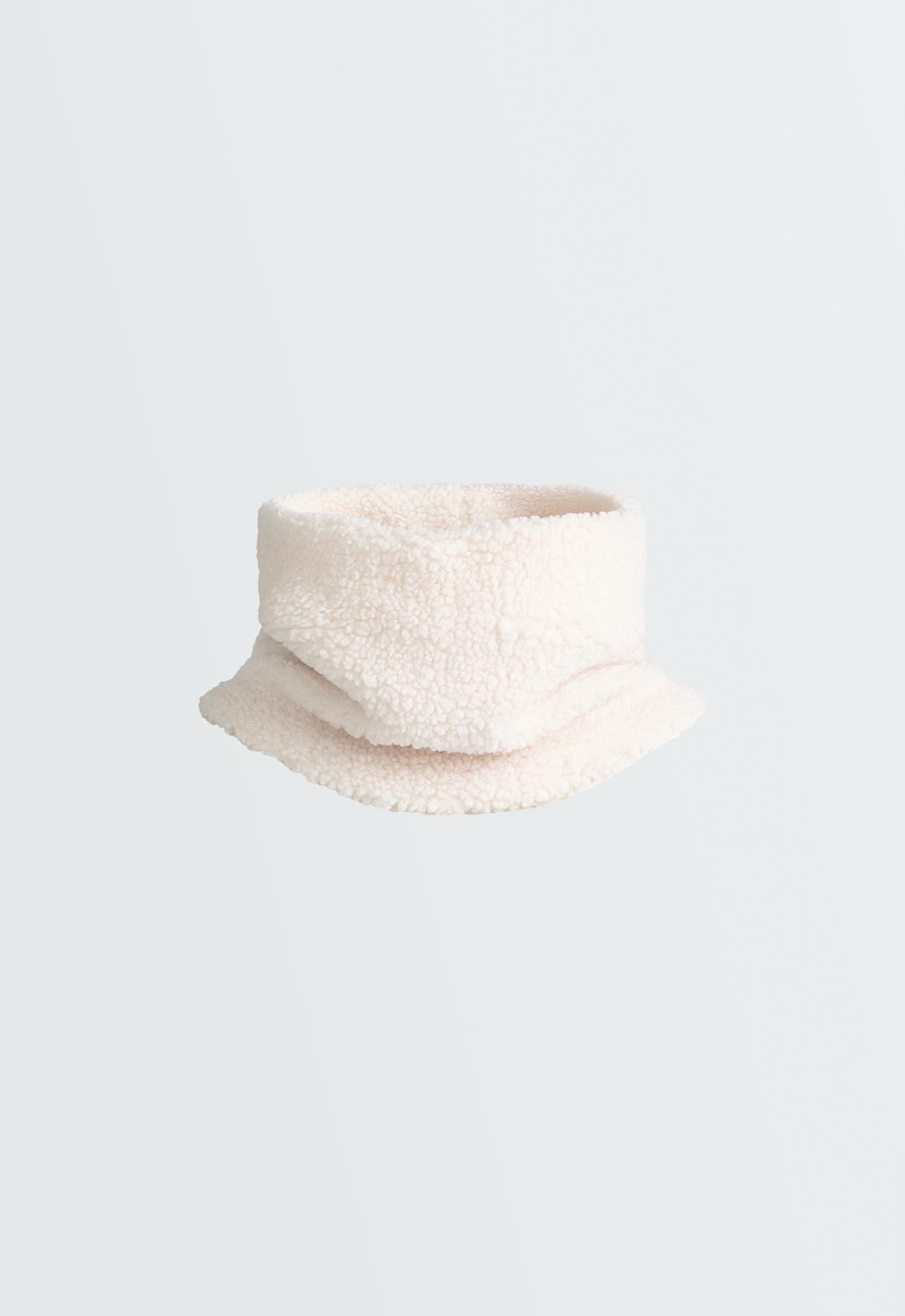 Faux-shearling neck warmer — ECRU