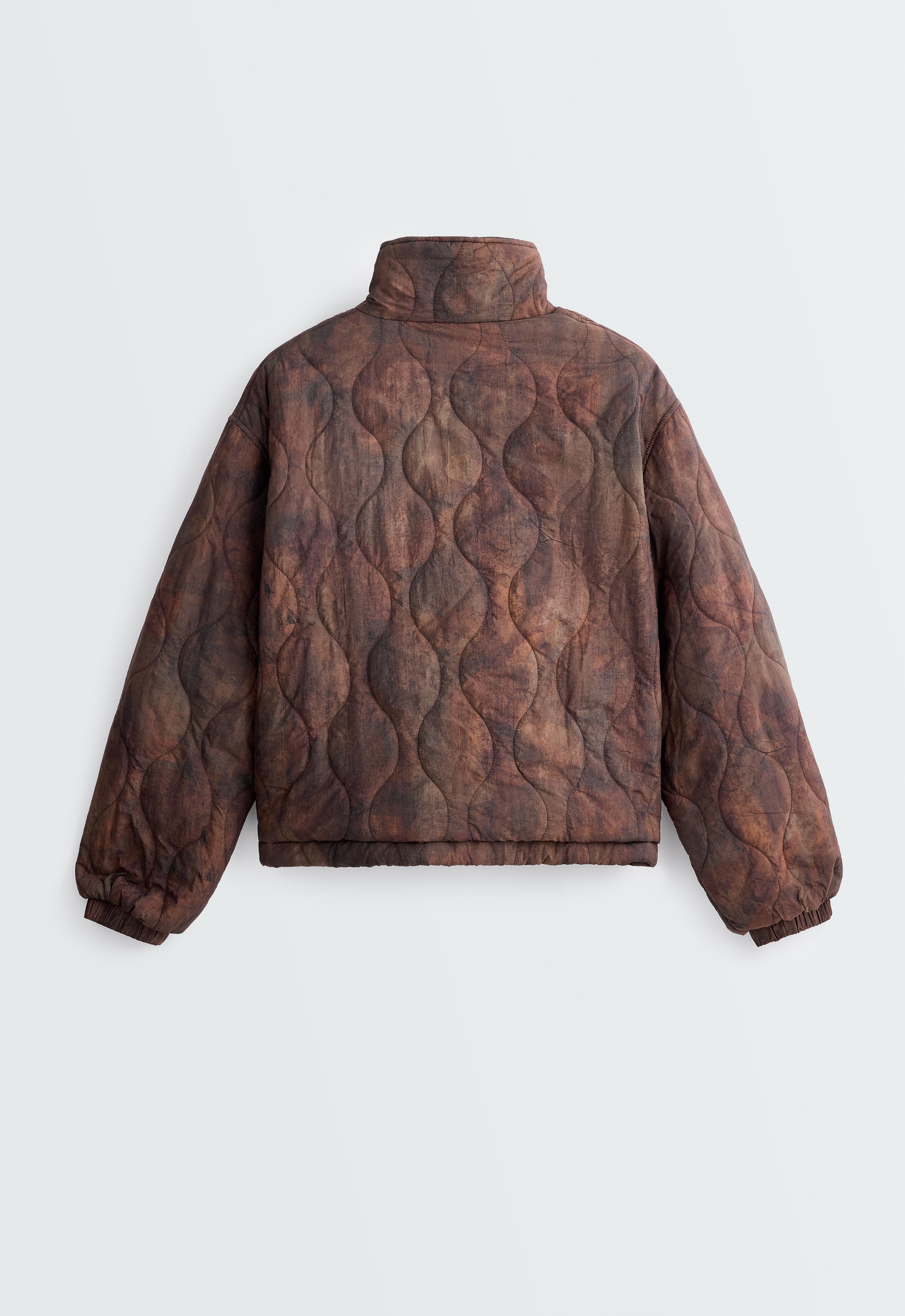 Printed FELLEX® AEROGEL short padded jacket | OYSHO United States