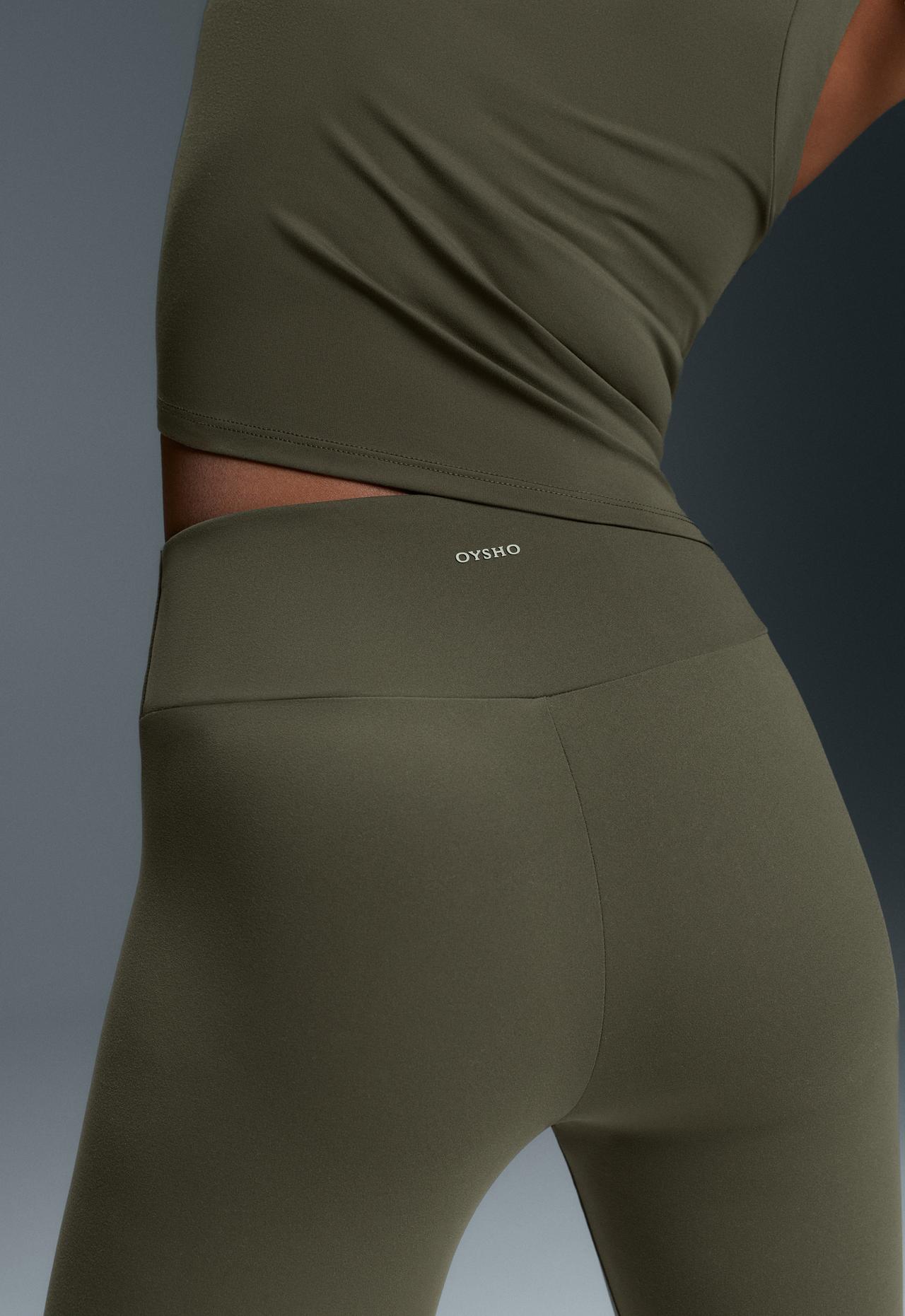 Ankle-length High rise Comfortlux leggings — KHAKI