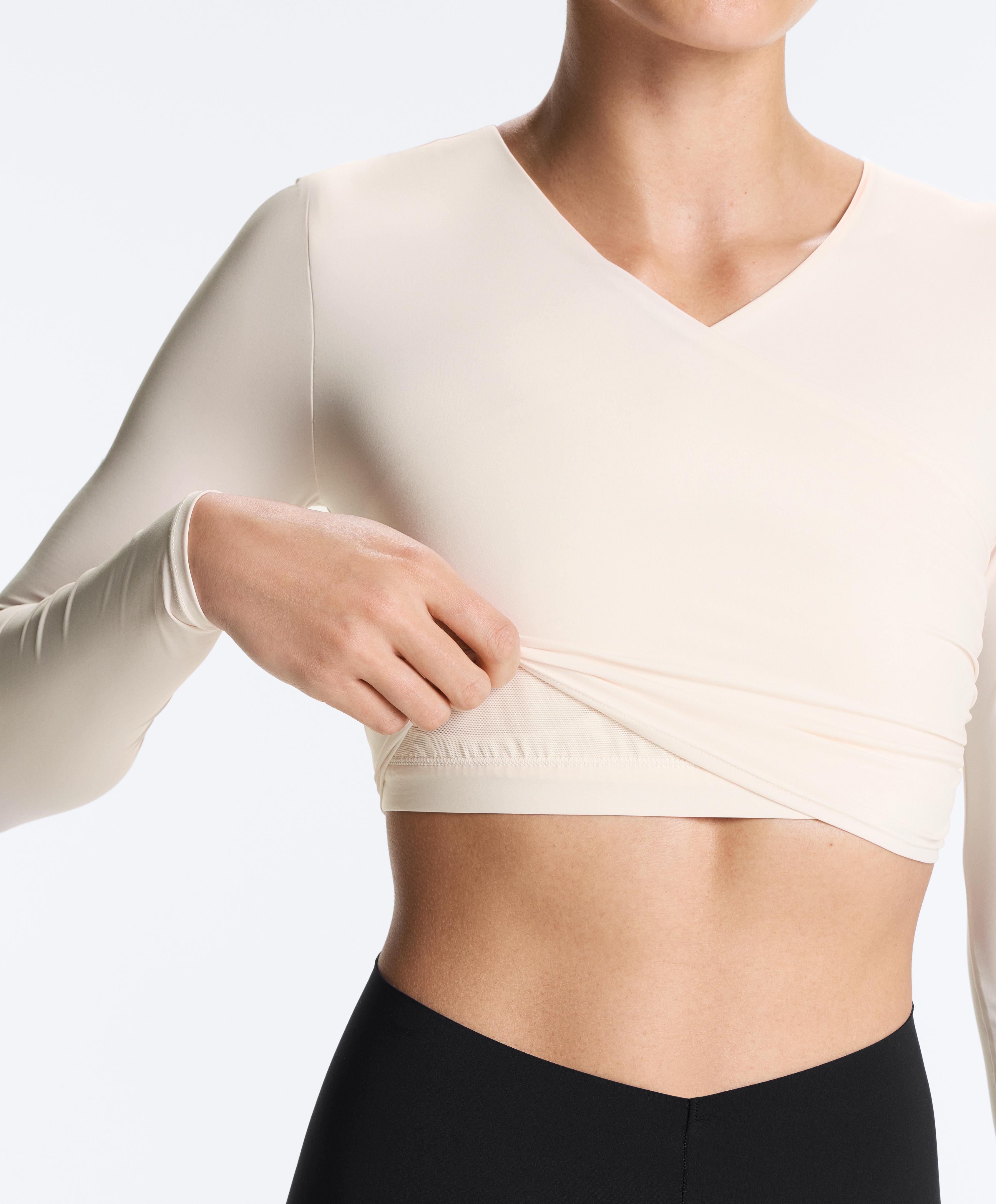 Light Touch long-sleeved T-shirt — PALE ECRU