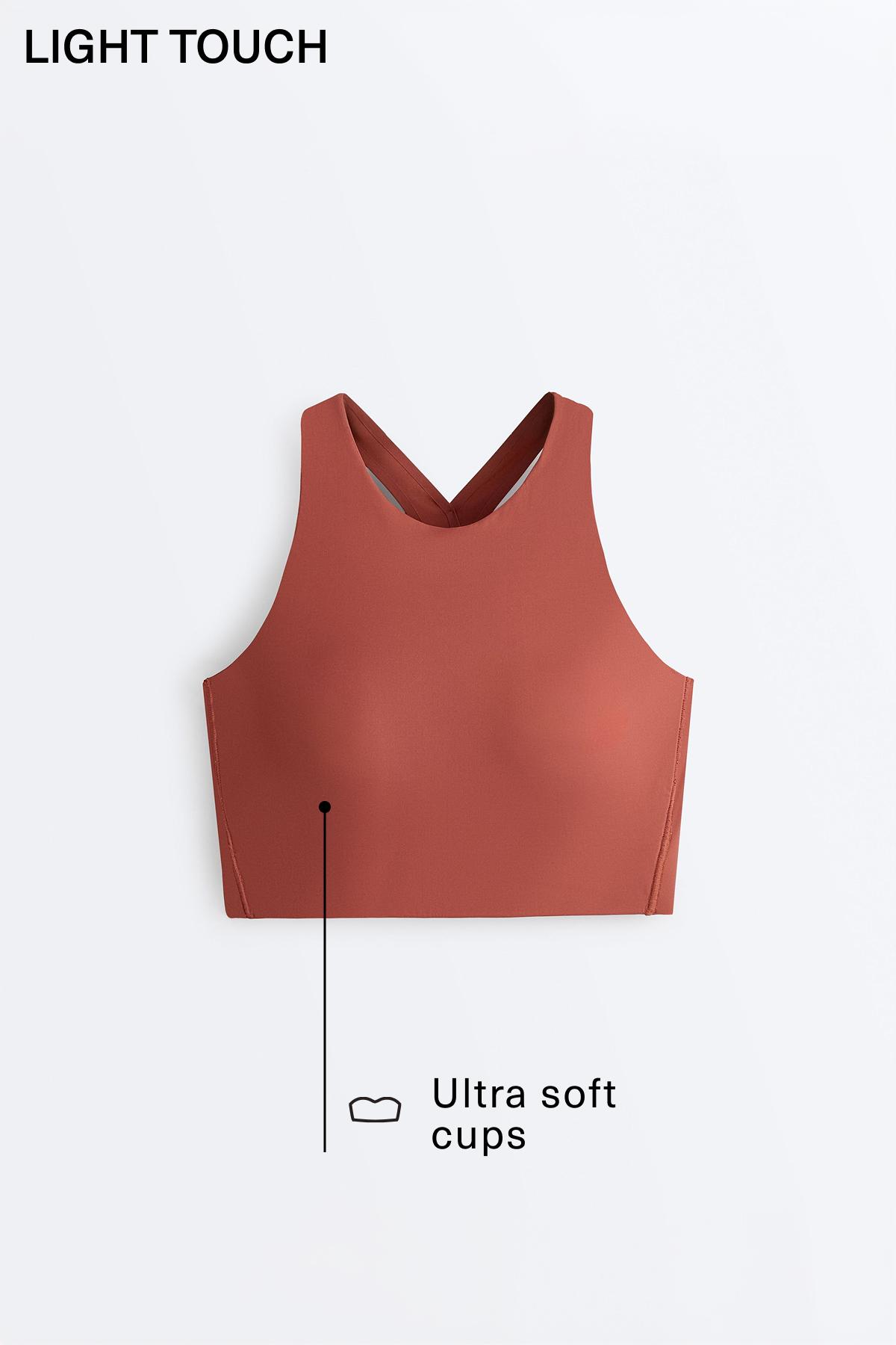 Light Touch crossover back tank top — WASHED TERRACOTTA