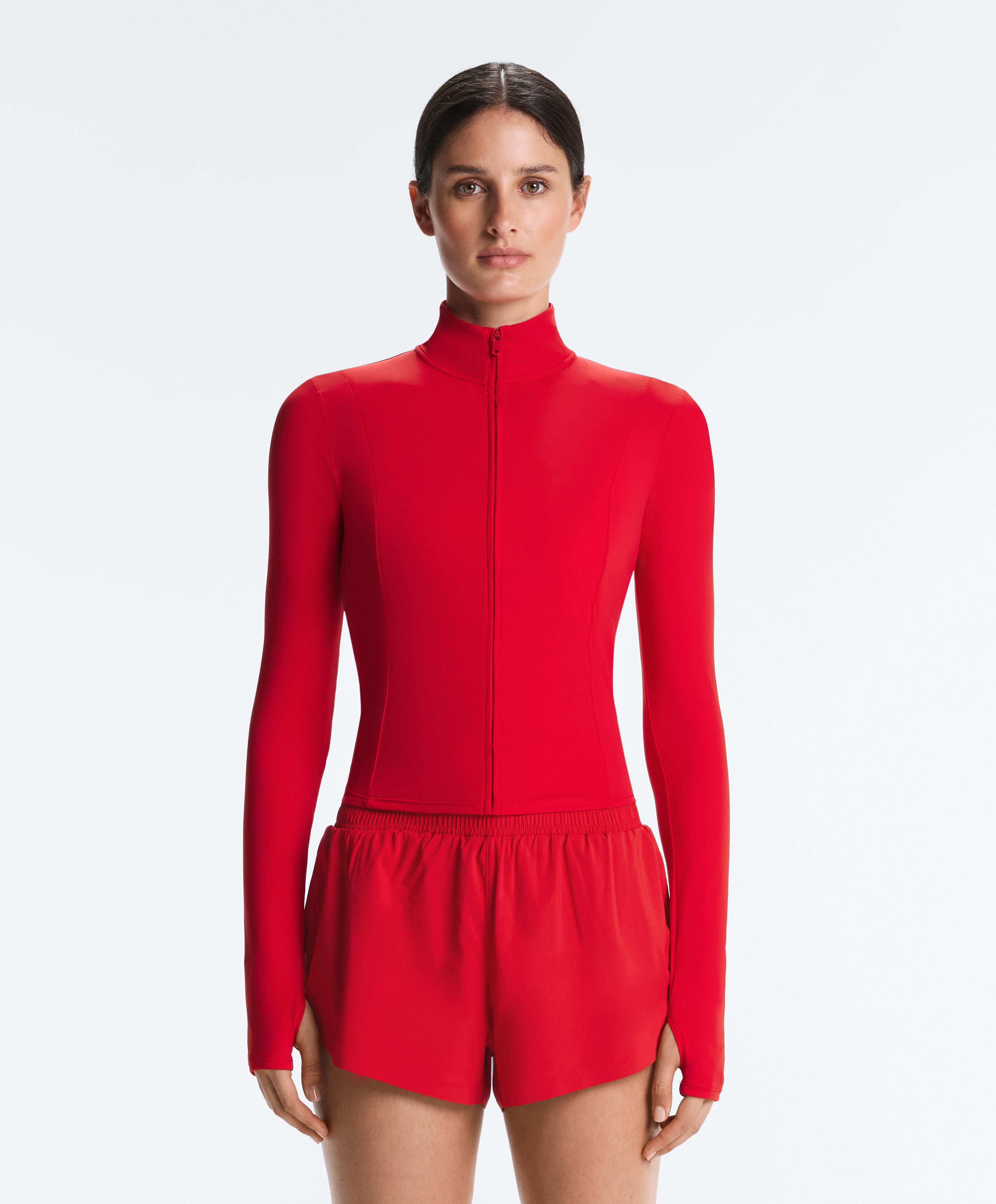Short Light Touch technical jacket — STRONG RED