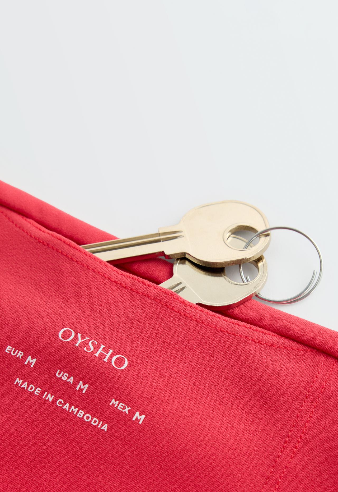 Hot pants high rise Comfortlux 10 cm — WASHED RED