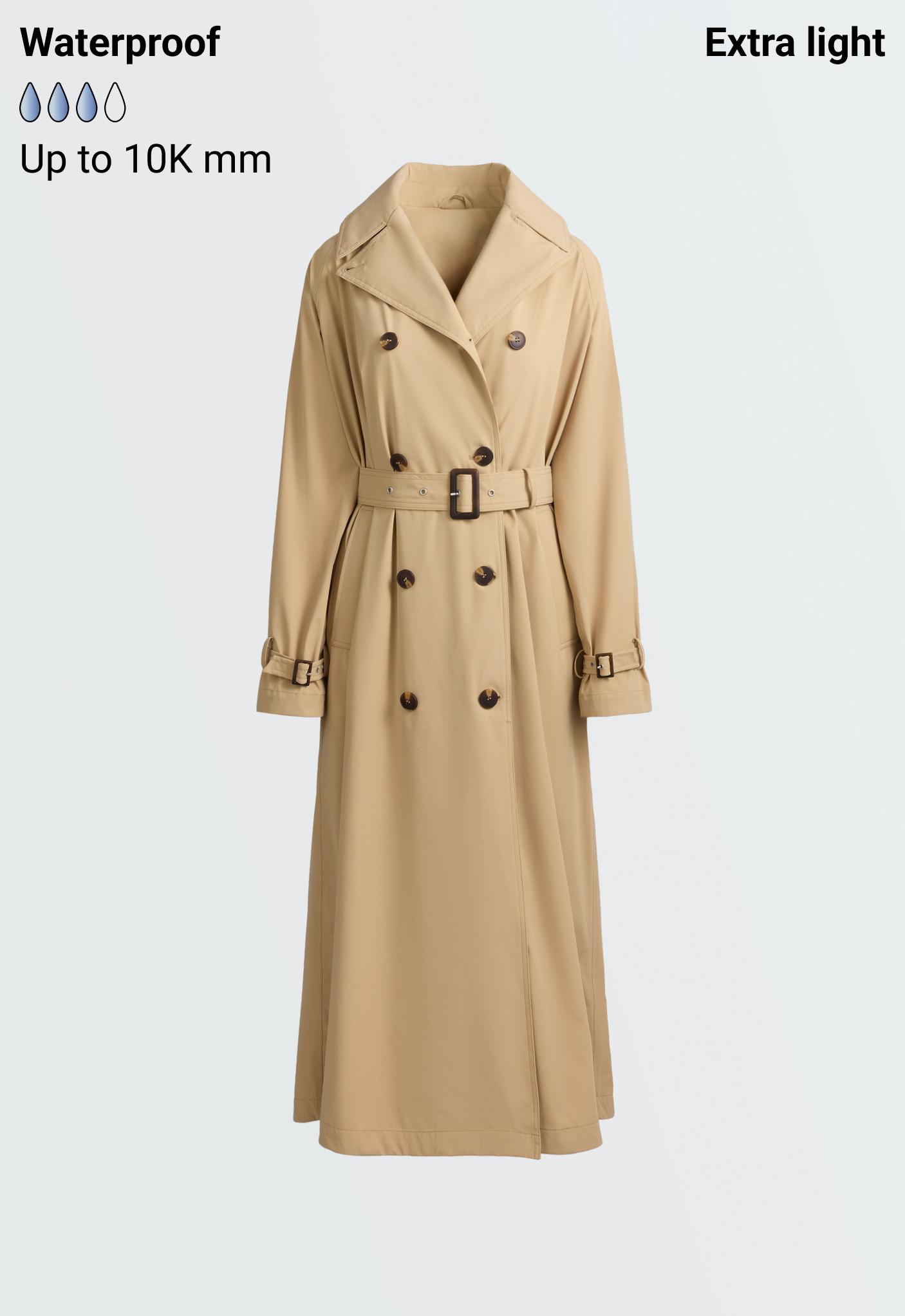 Extra lightweight 10k waterproof long jacket — CAMEL